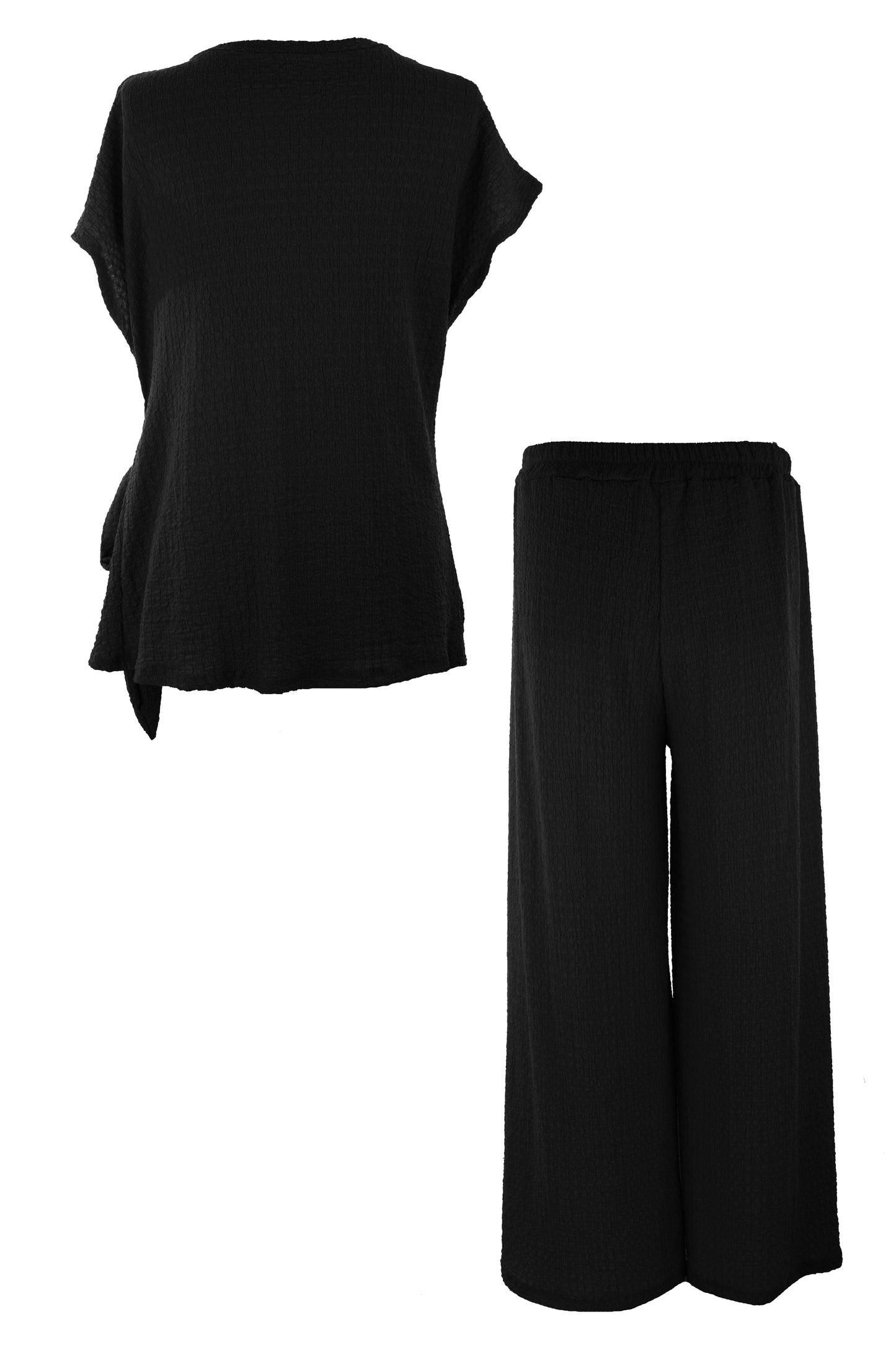 Side Tie Top Trouser Set