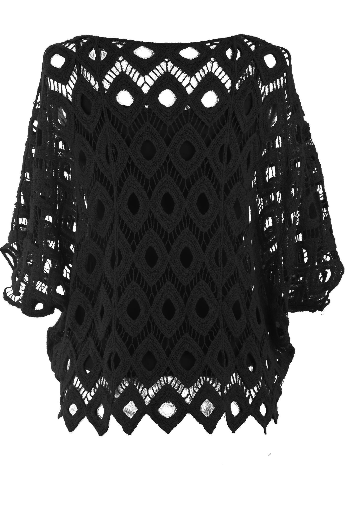 Diamond Crochet Top with Vest