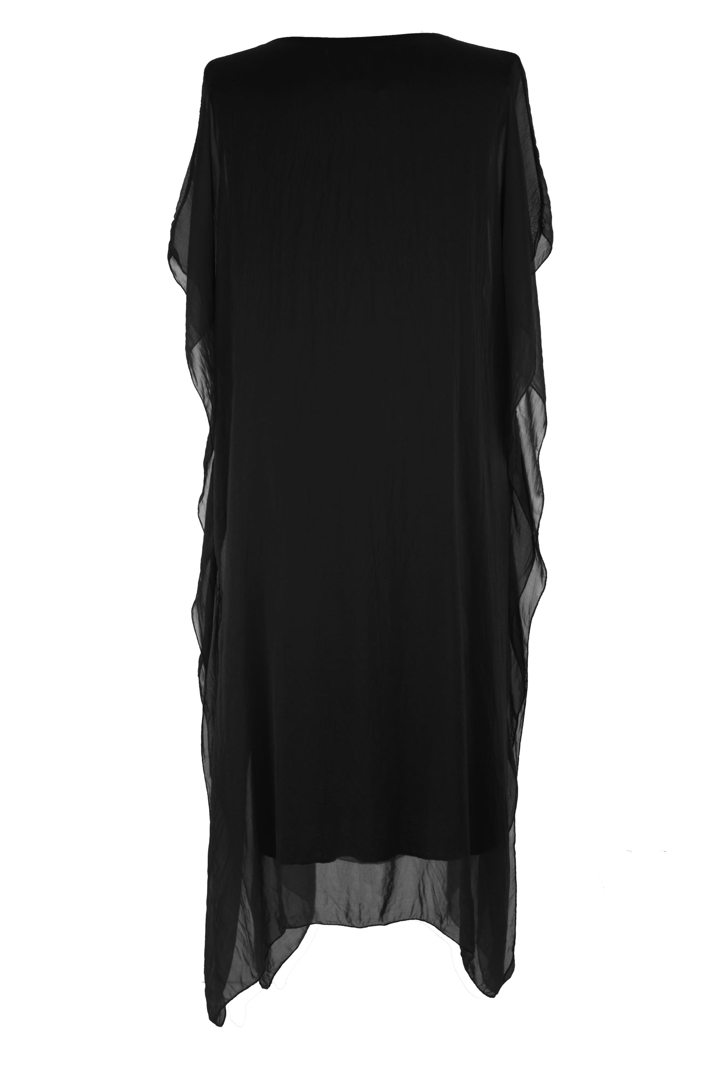 Batwing Silk Kaftan Midi