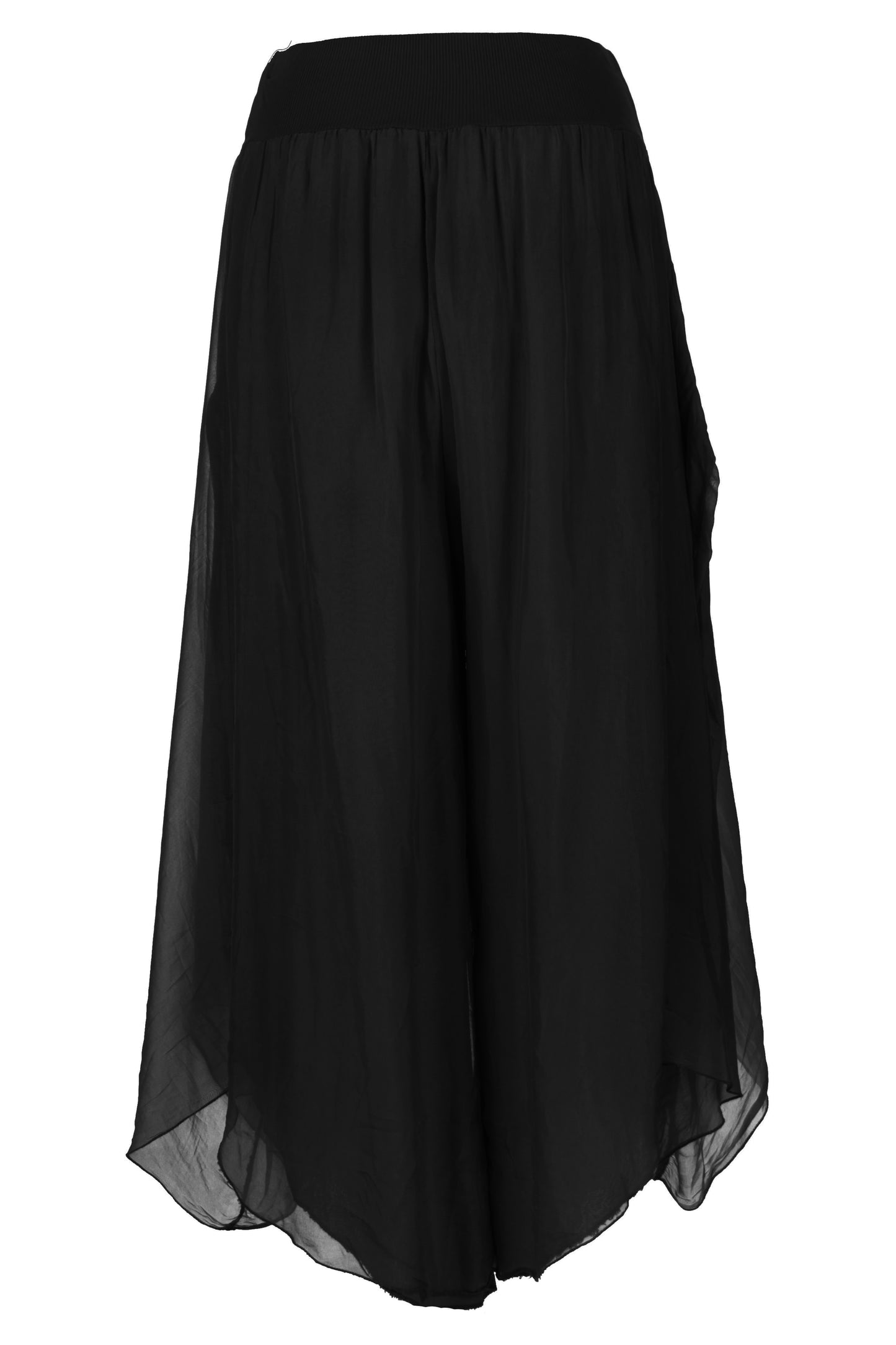 Flap Overlay Silk Trouser