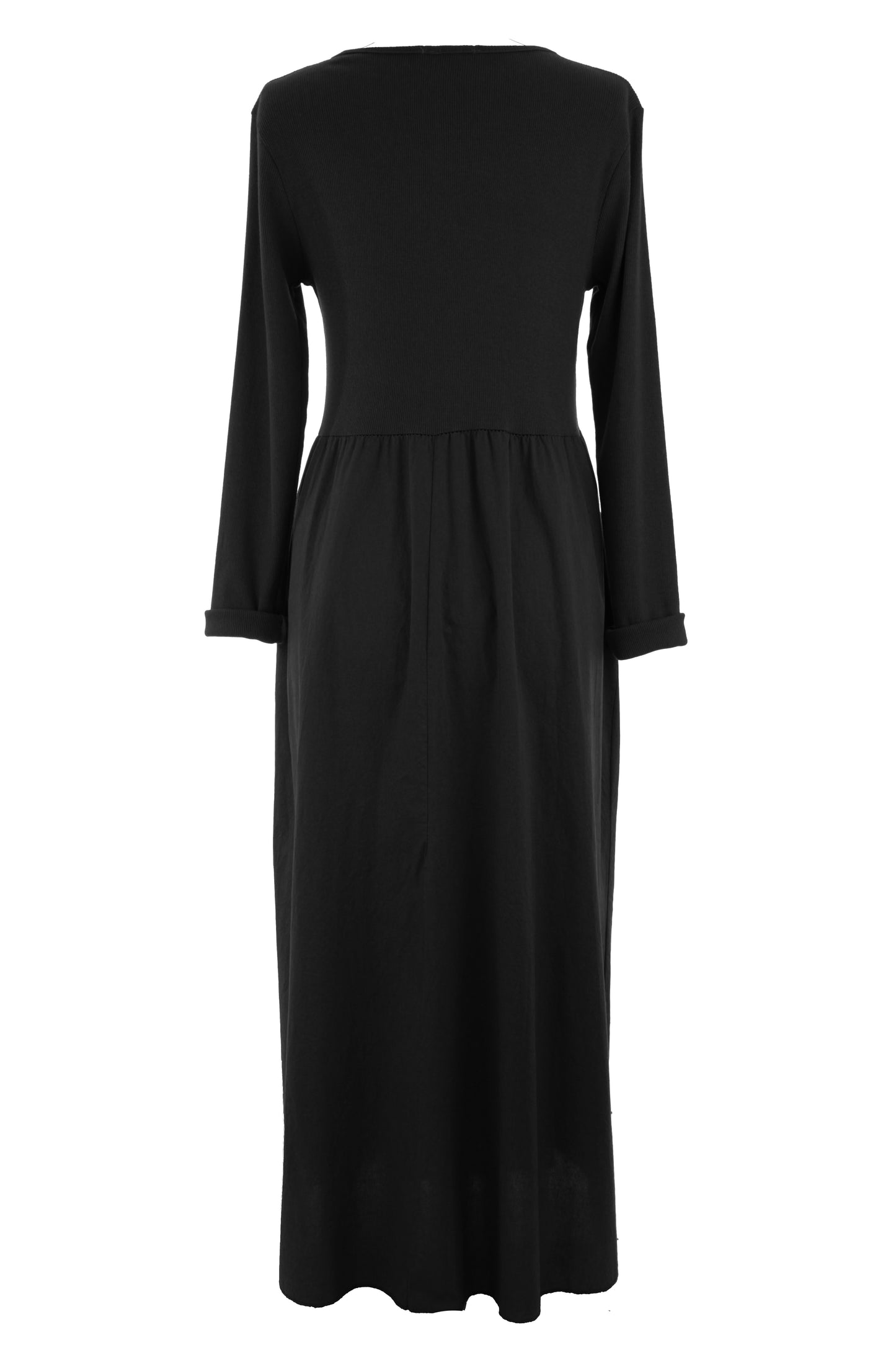 Ribbed Cotton Midi Dress