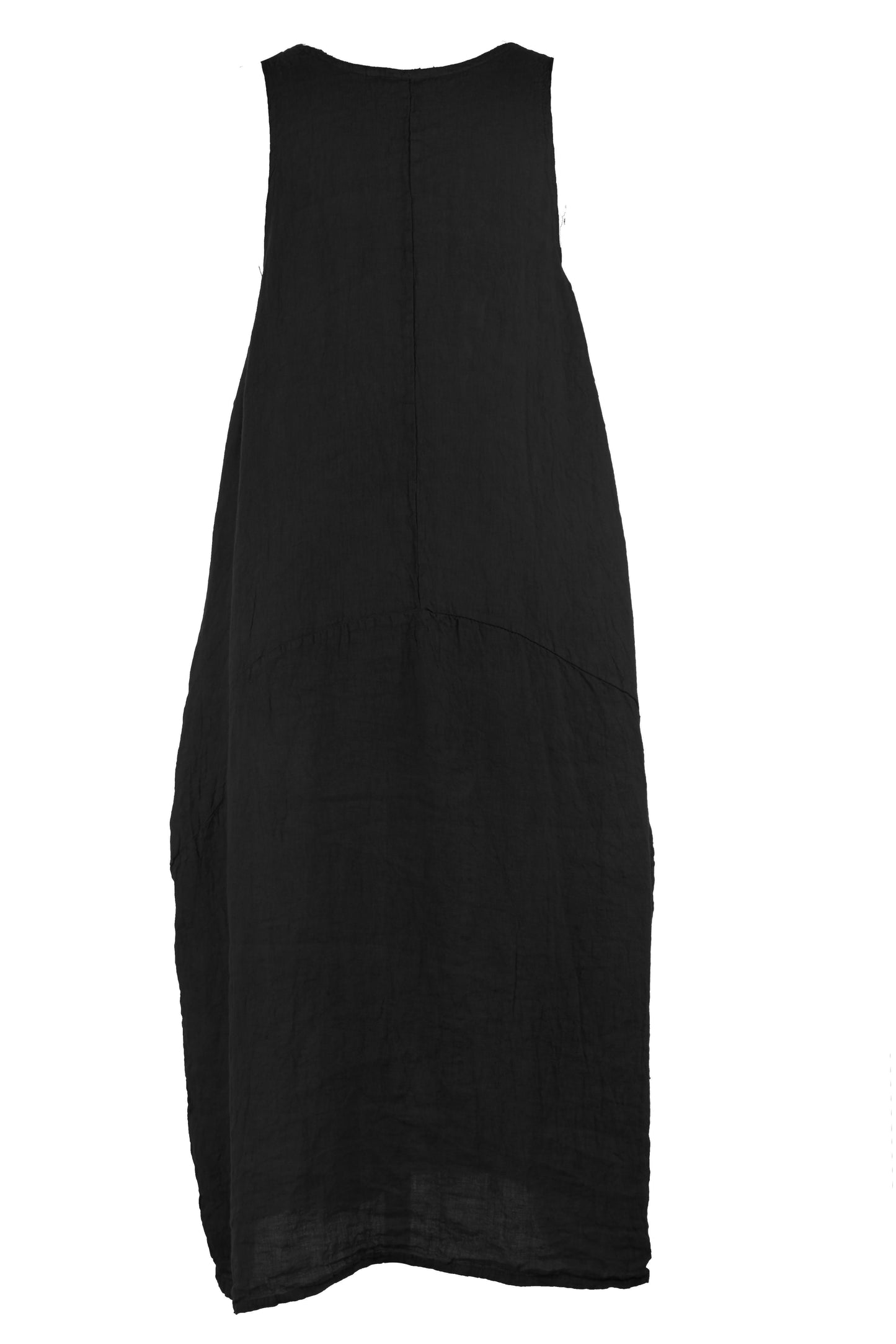 Sleeveless Pocket Linen Dress