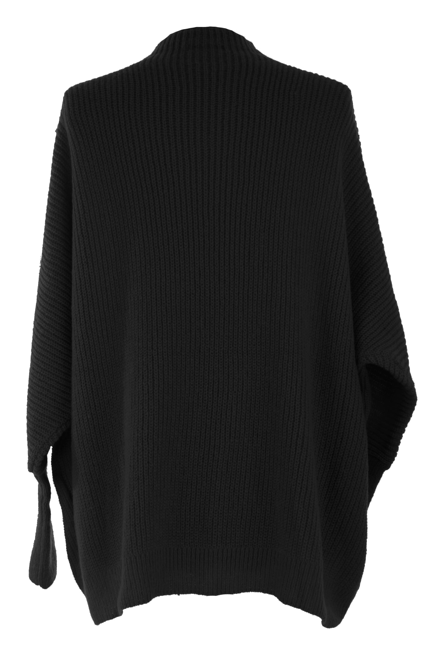 Funnel Neck Flap Front Jumper
