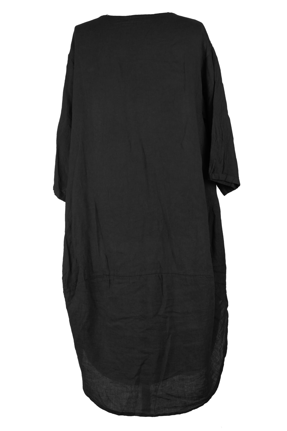 2 Pocket Cocoon Linen Midi