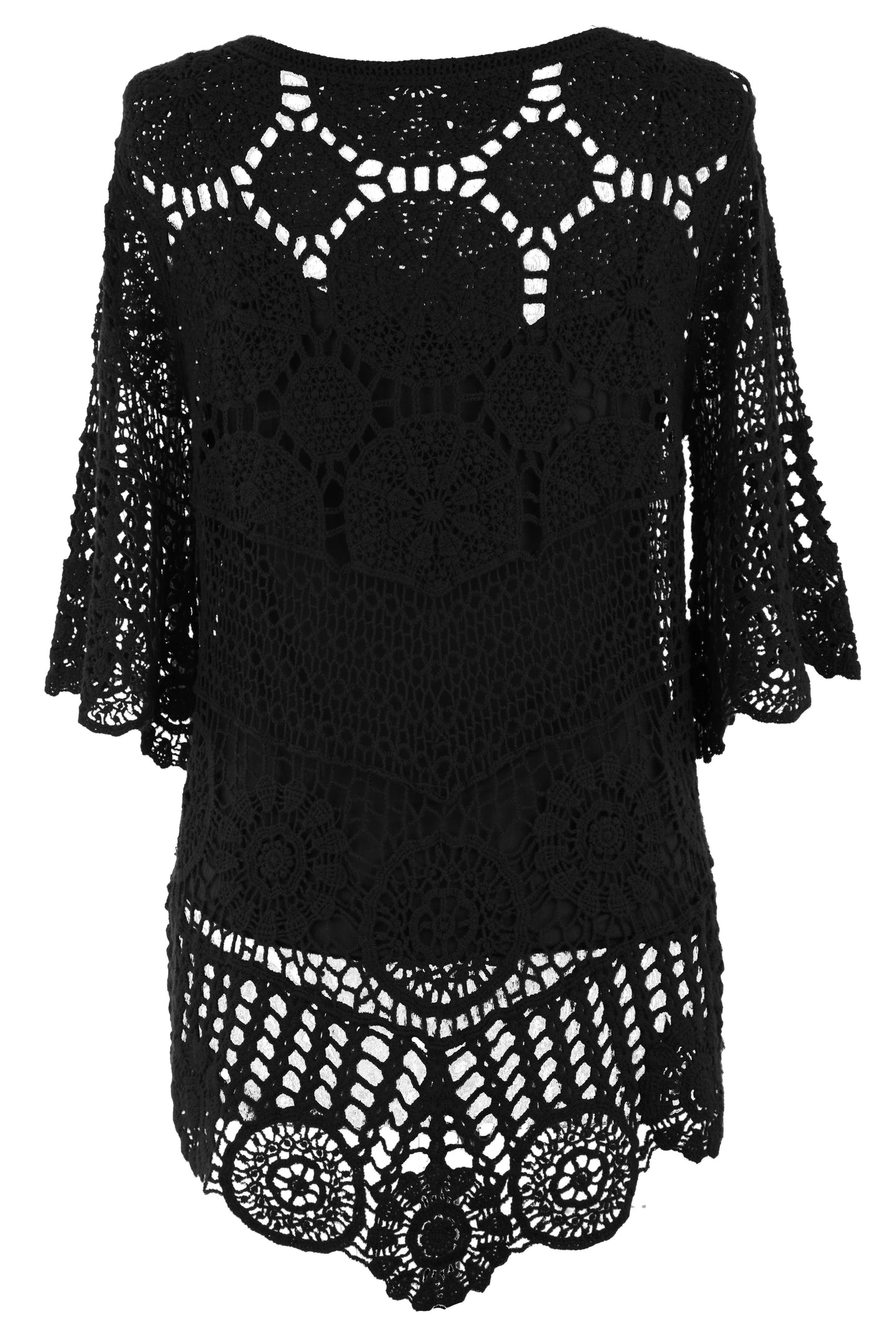 Scoop Hem Crochet Top