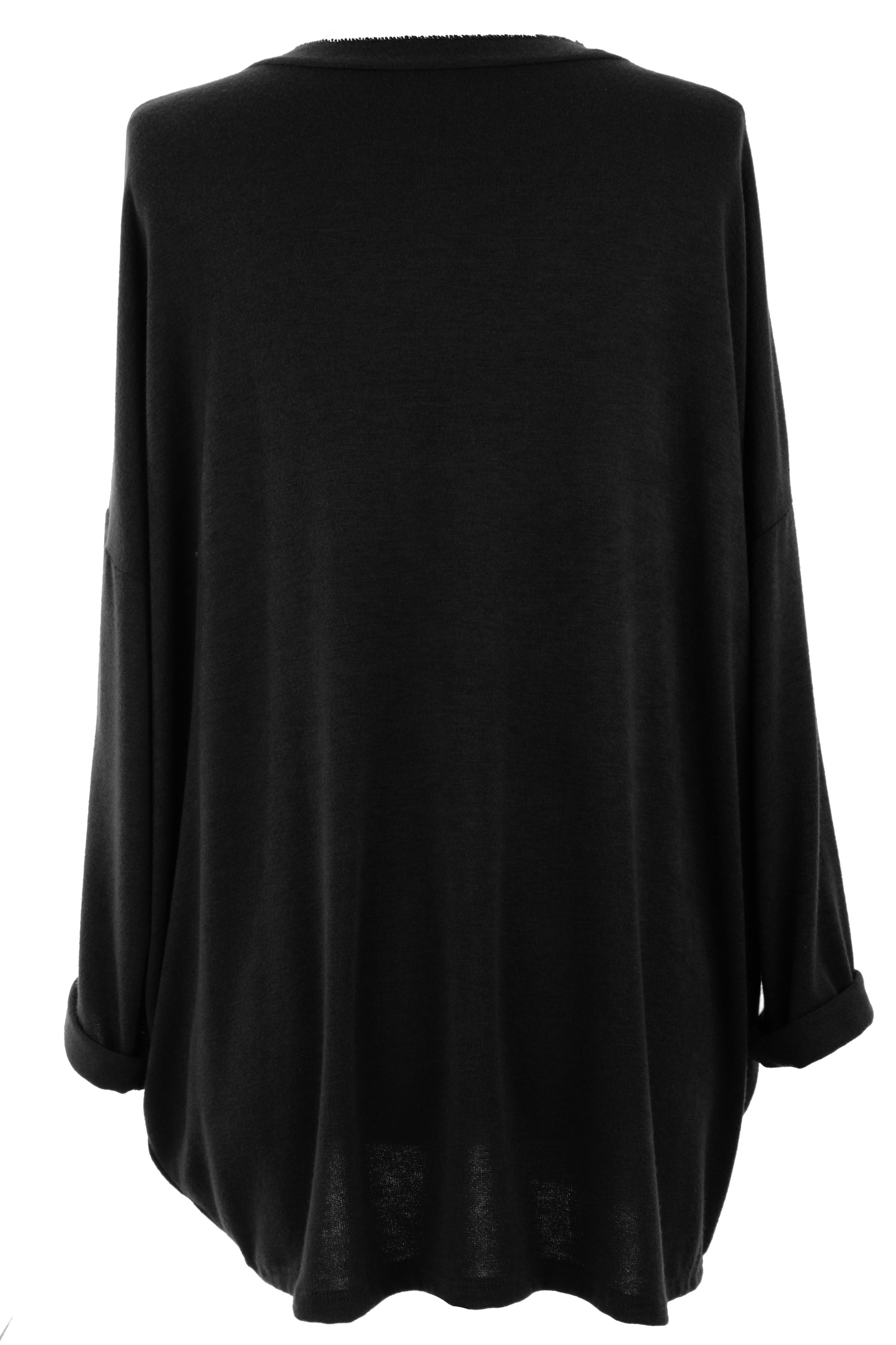Lurex Trim Soft Knit Necklace Jumper