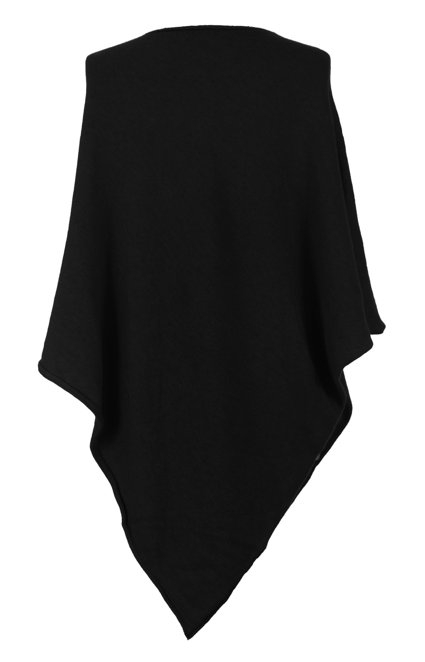 Asymmetric Alpaca Wool Poncho