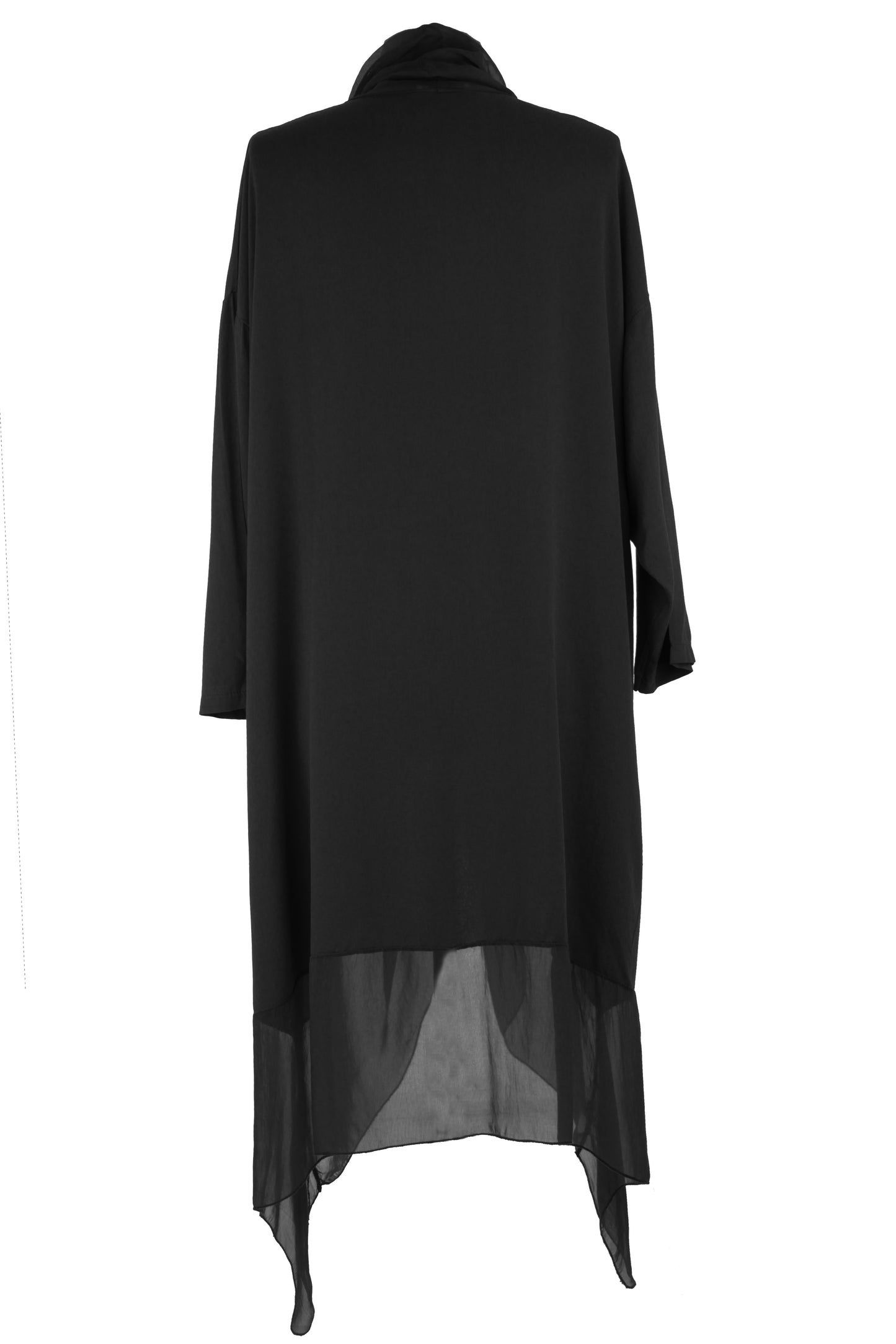 Crossover Silk Panel Tunic