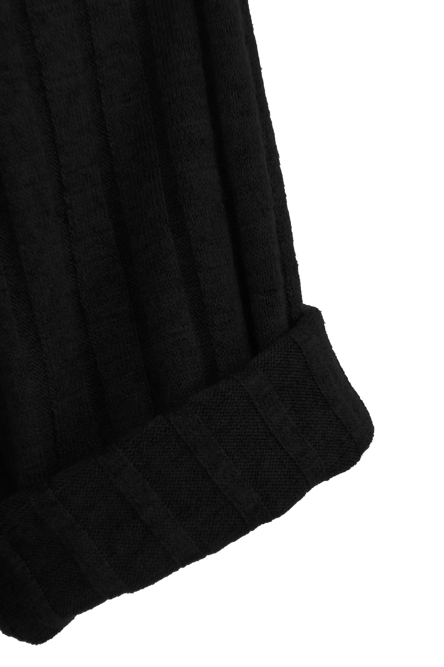 Ribbed Fine Knit Necklace Jumper