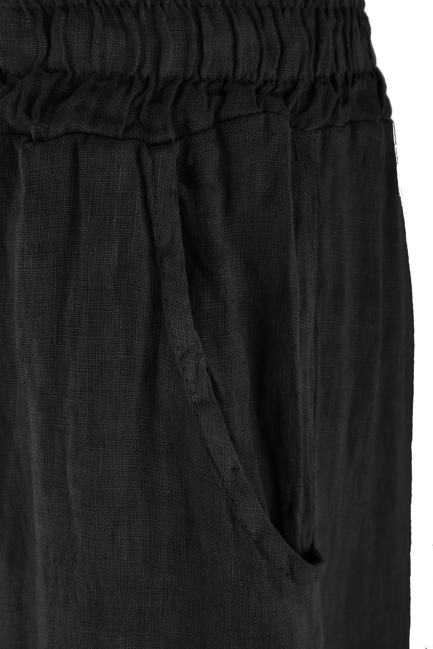 2 Pocket Wide Leg Linen Trouser