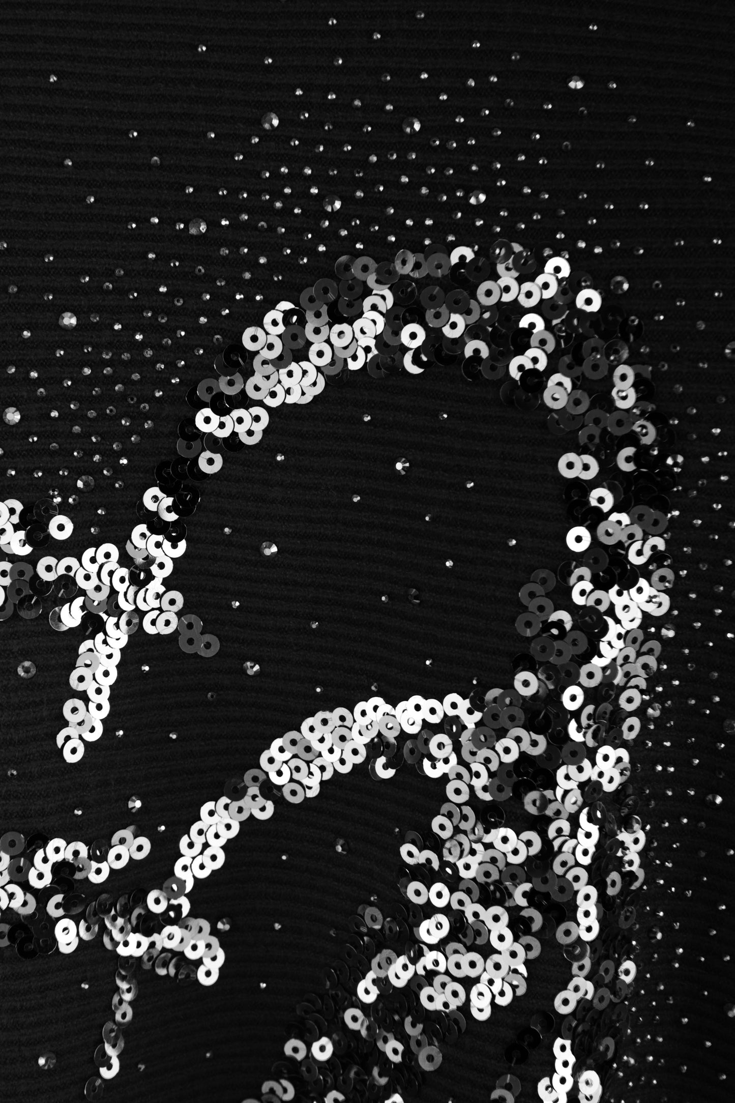 Double Sequin Heart Ribbed Jumper