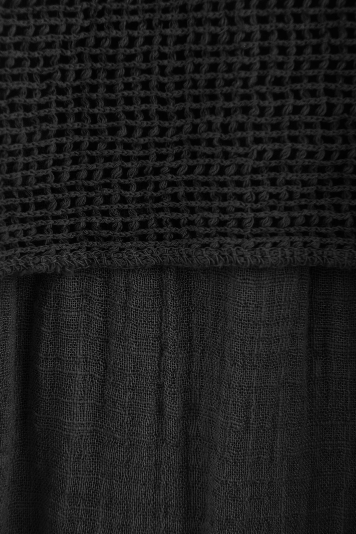 Mesh Shrug Cotton Midi