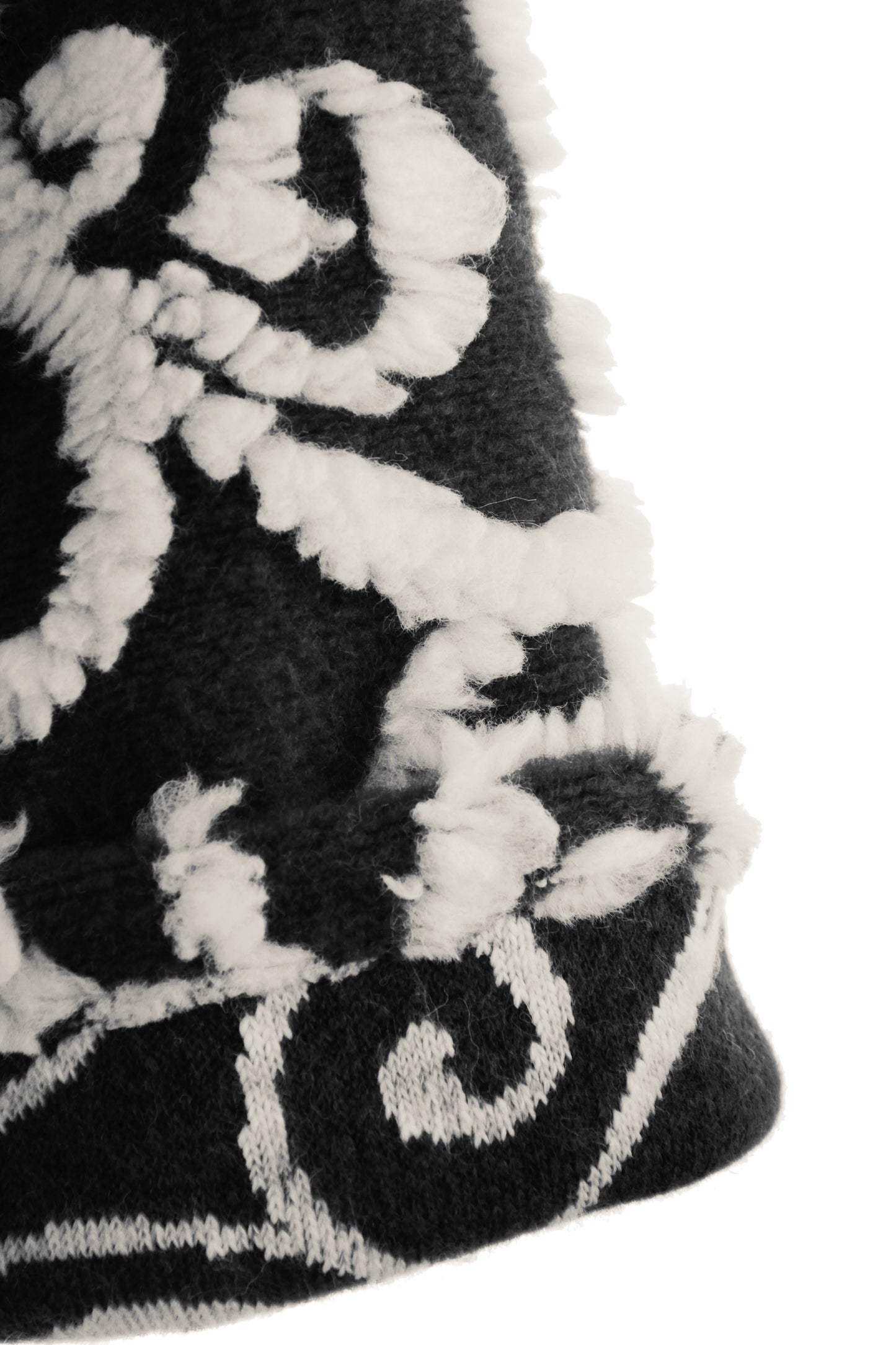 Swirl Pattern Wool Coat