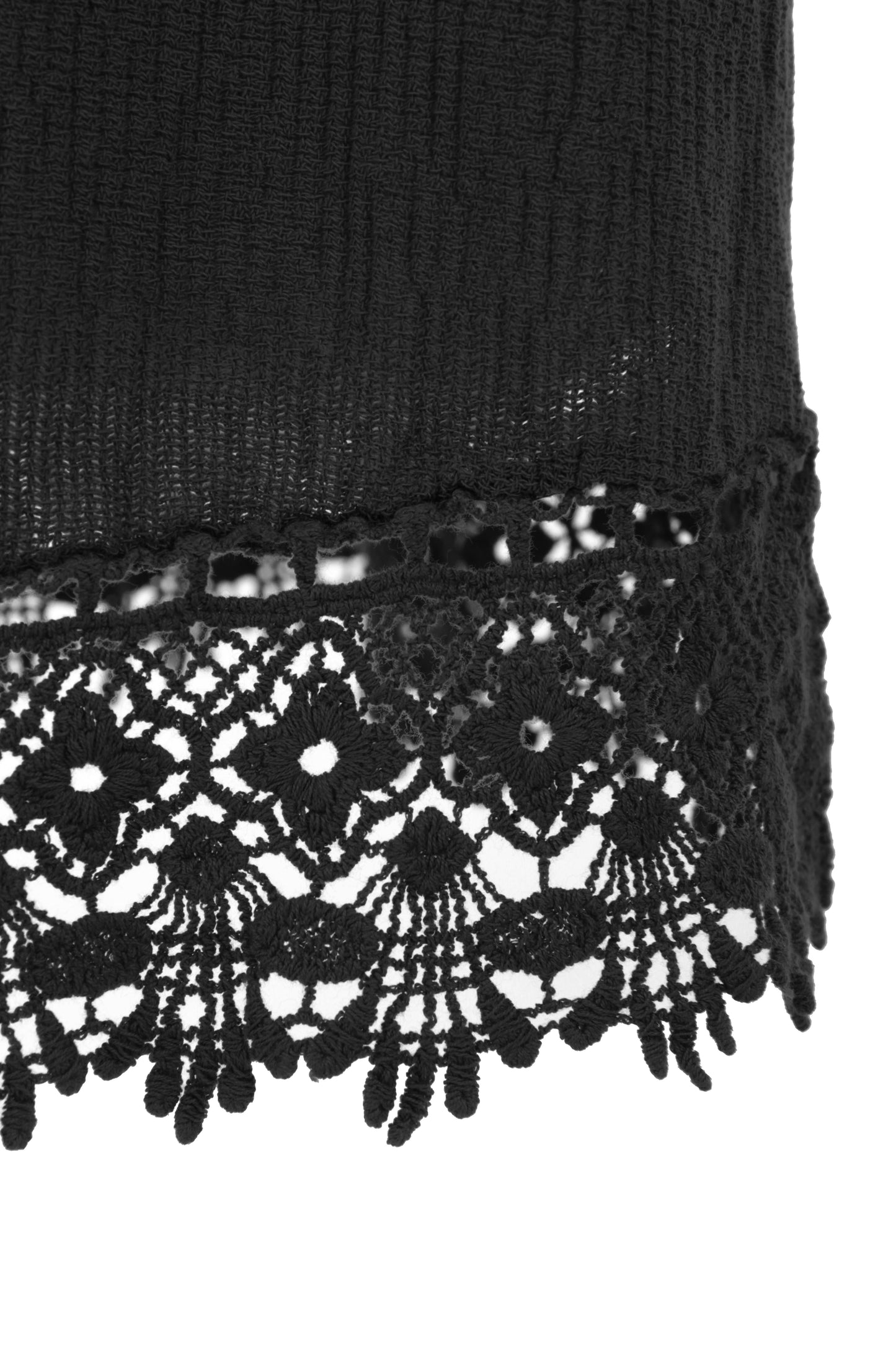 Crochet Trim Teabag Cotton Top