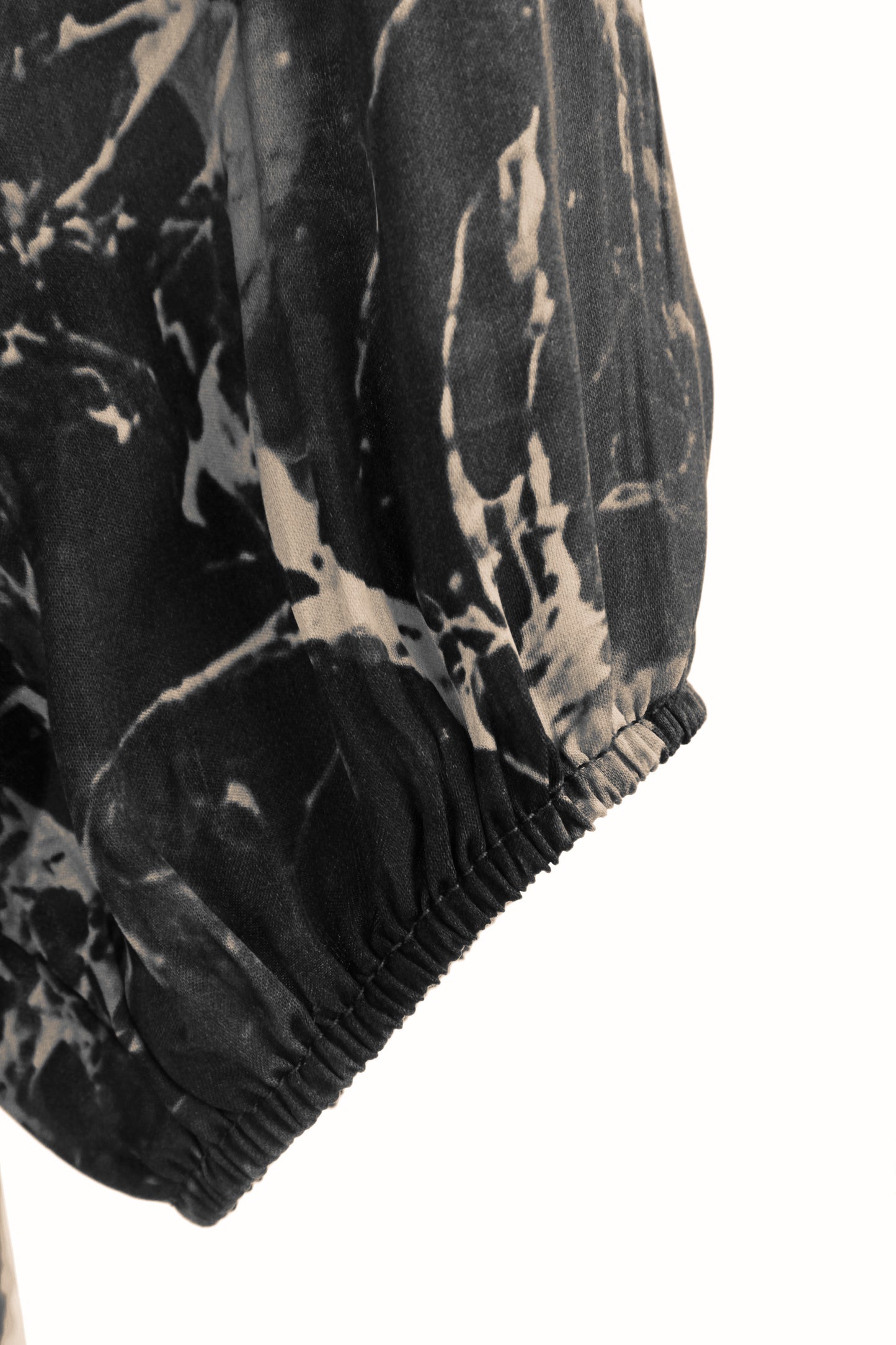 Splash Print Silk Satin Midi