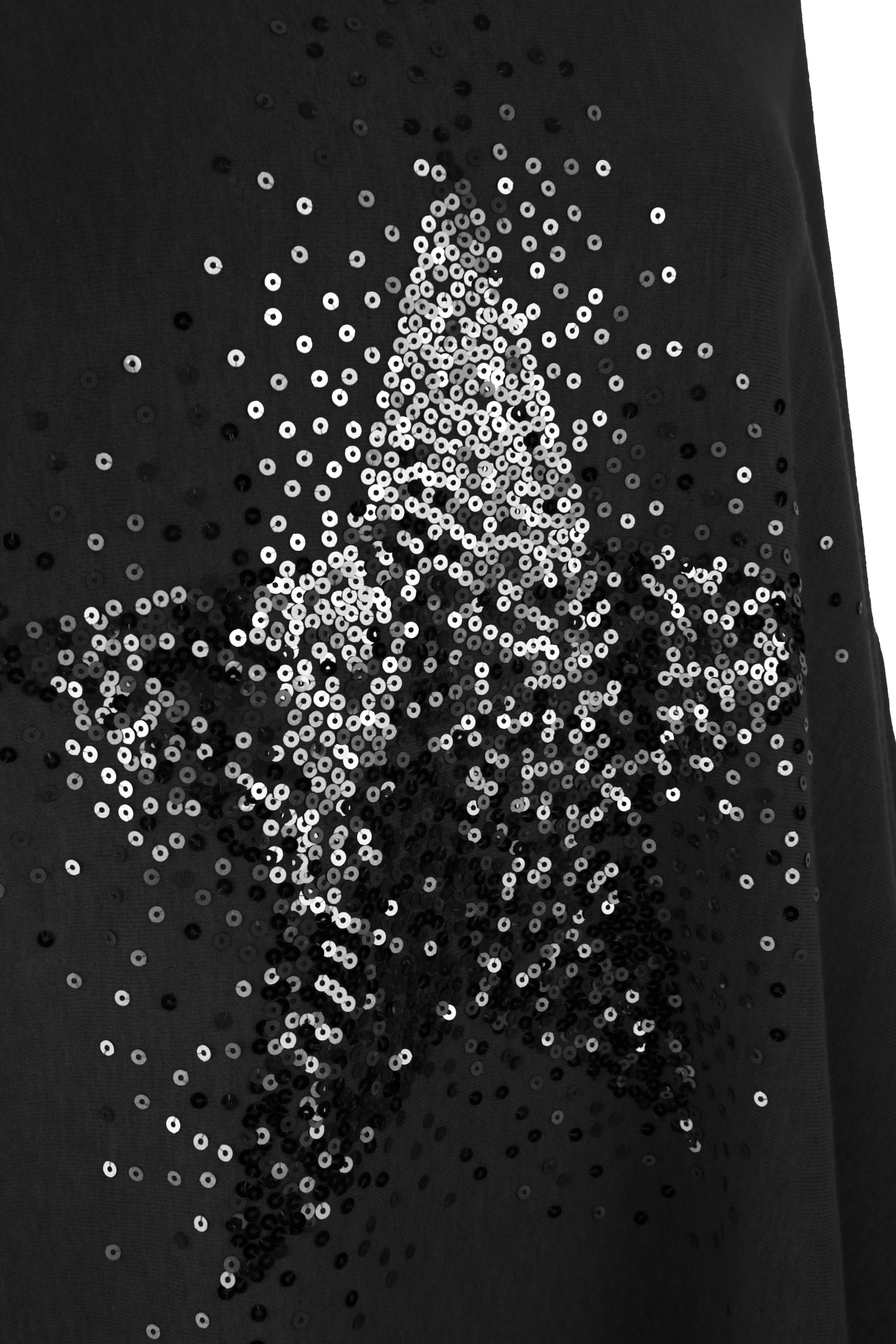 Sequin Star Knit Poncho