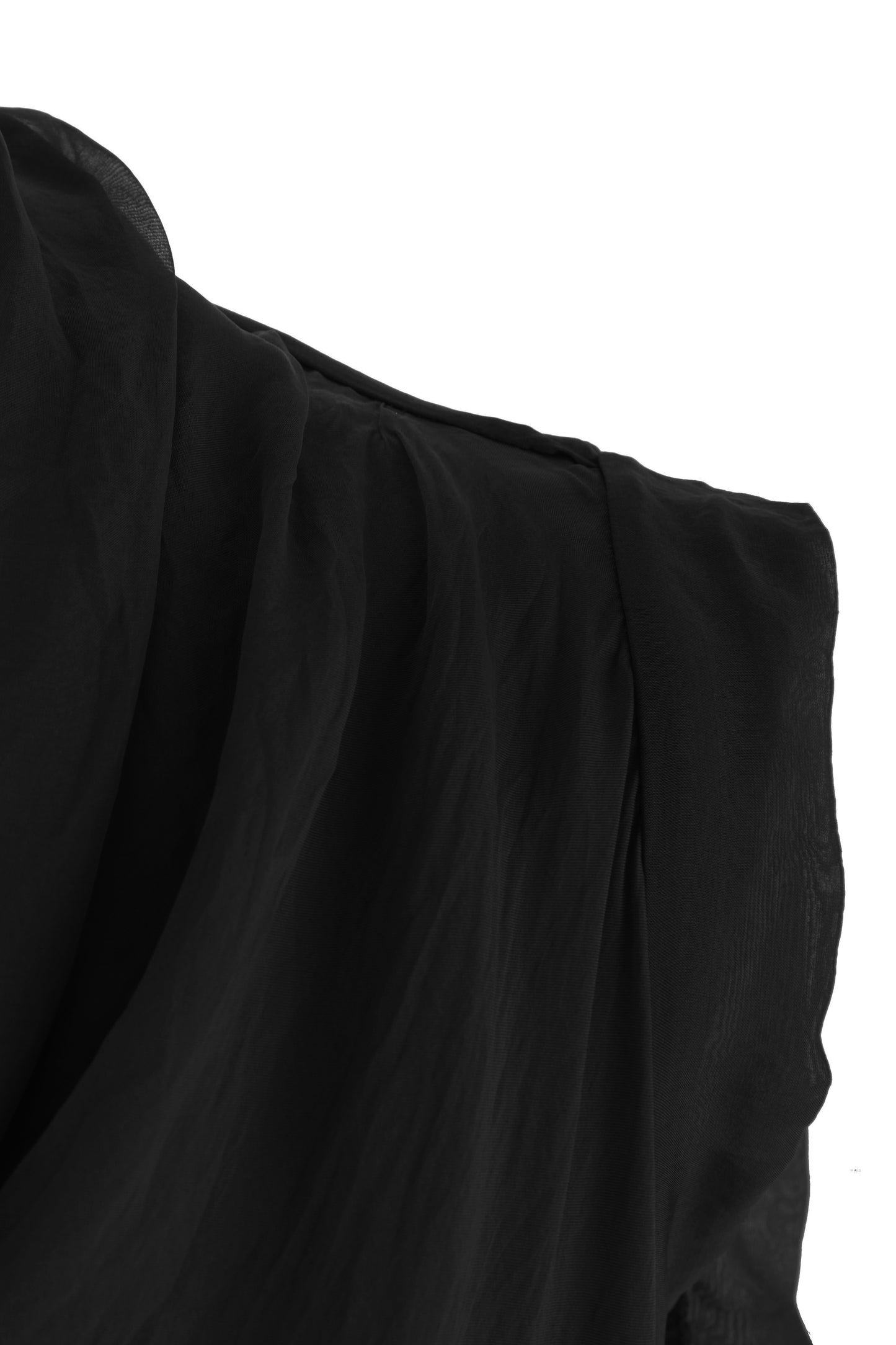Sleeveless Cowl Neck Silk Top