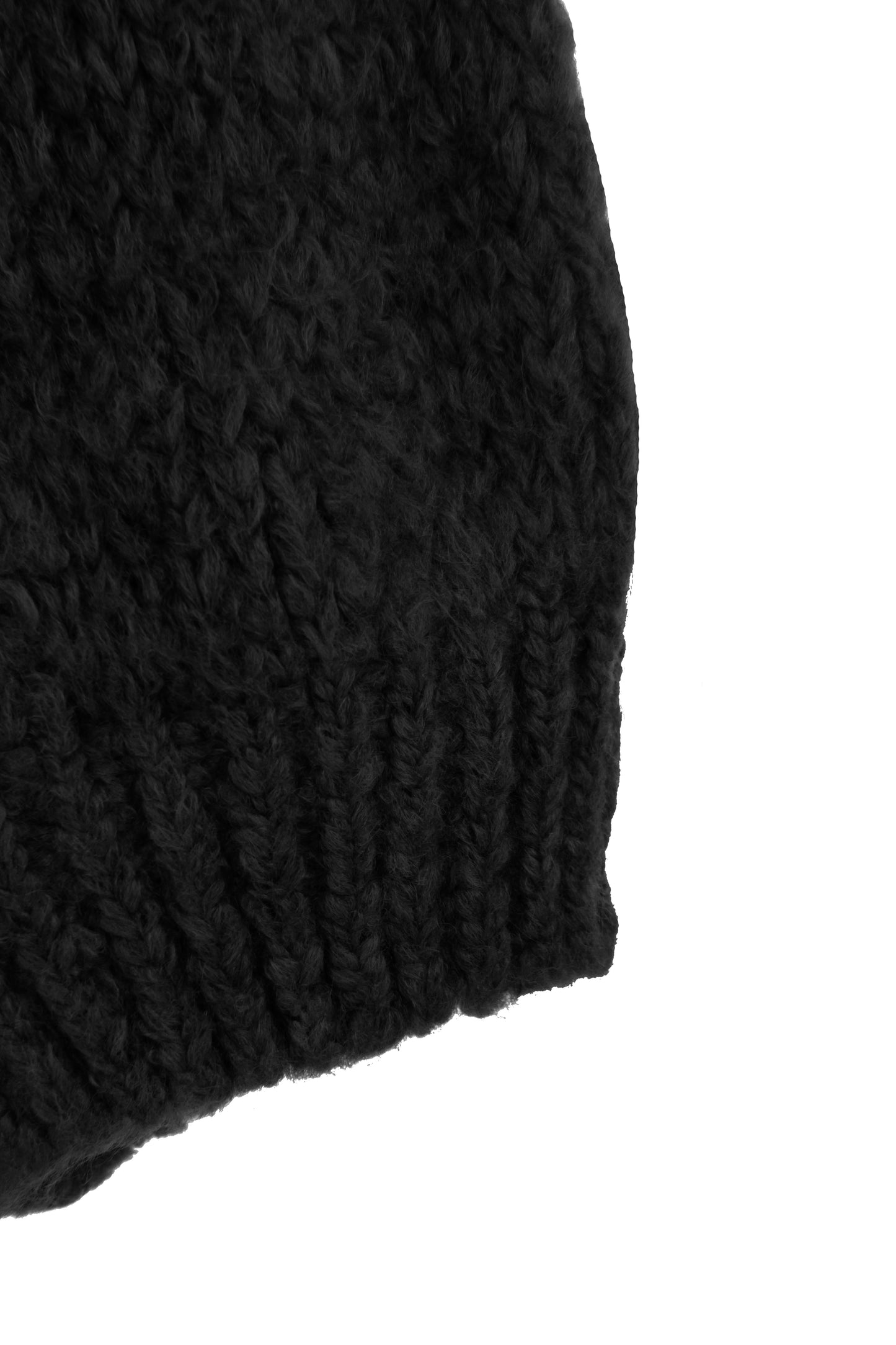 Lace Up Neck Wool Knit Jumper