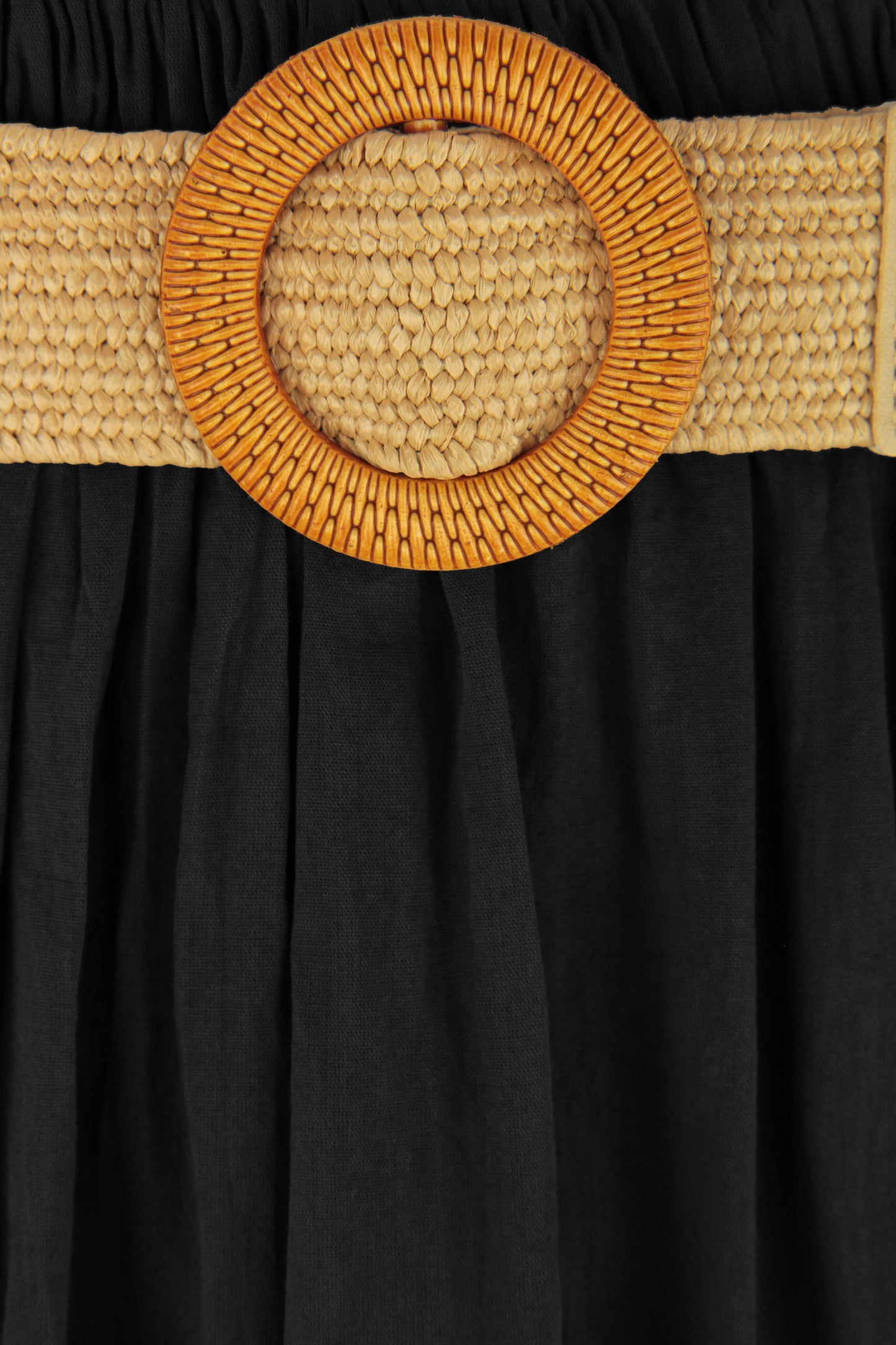 Tiered Midi Skirt with Belt