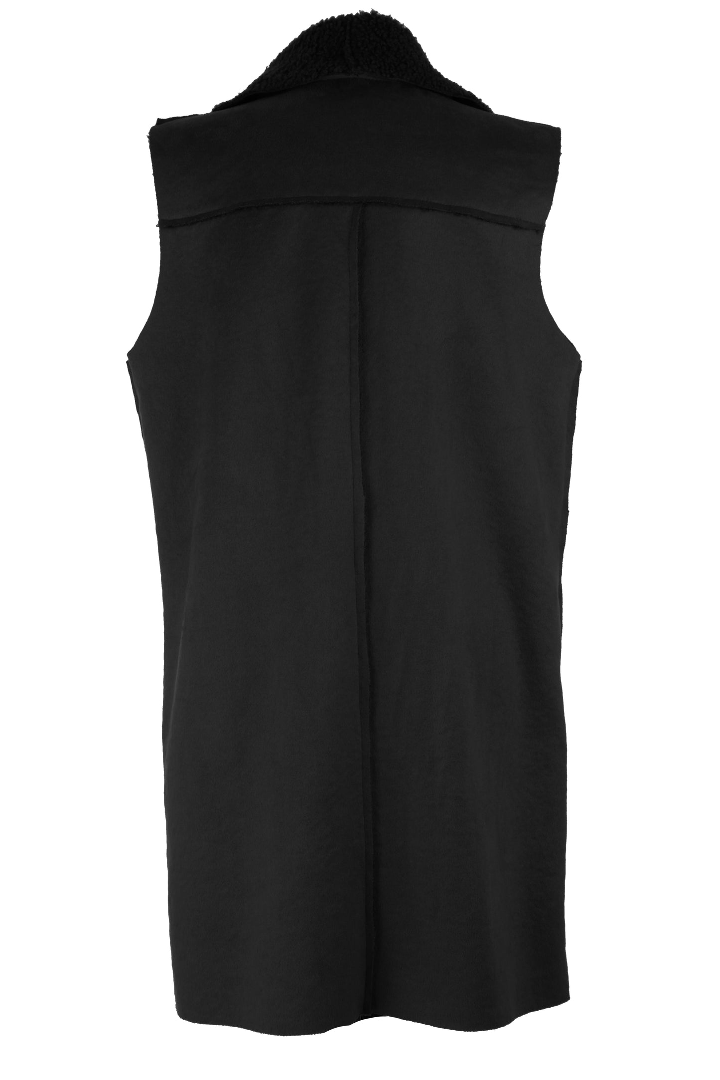 Waterfall Faux Suede Gilet