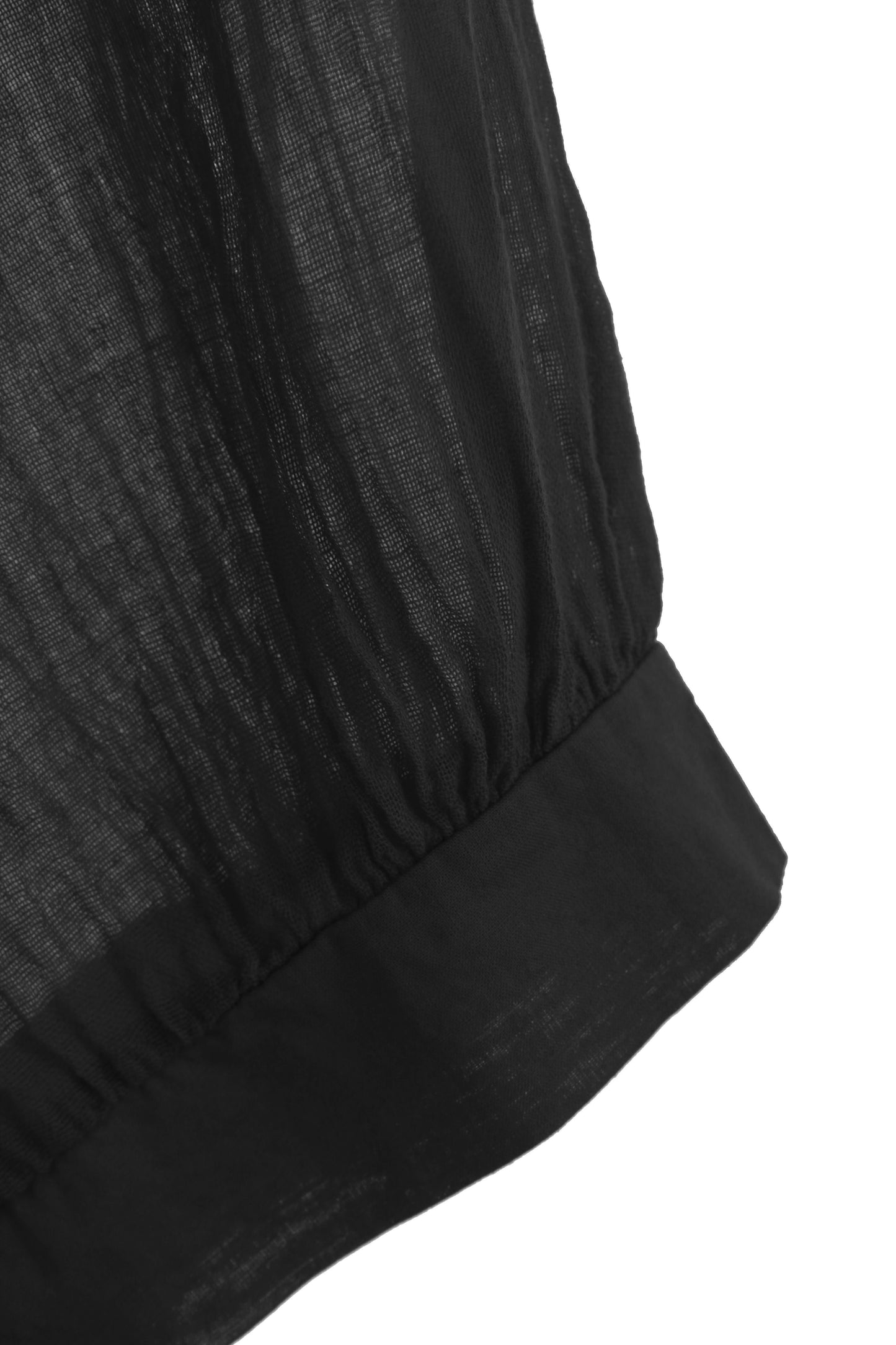 Ruched Shoulder Cotton Top