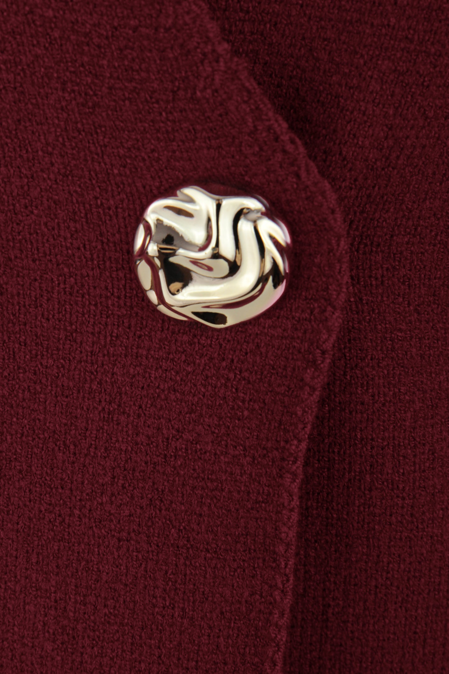 V Neck One Button Knit Cardigan