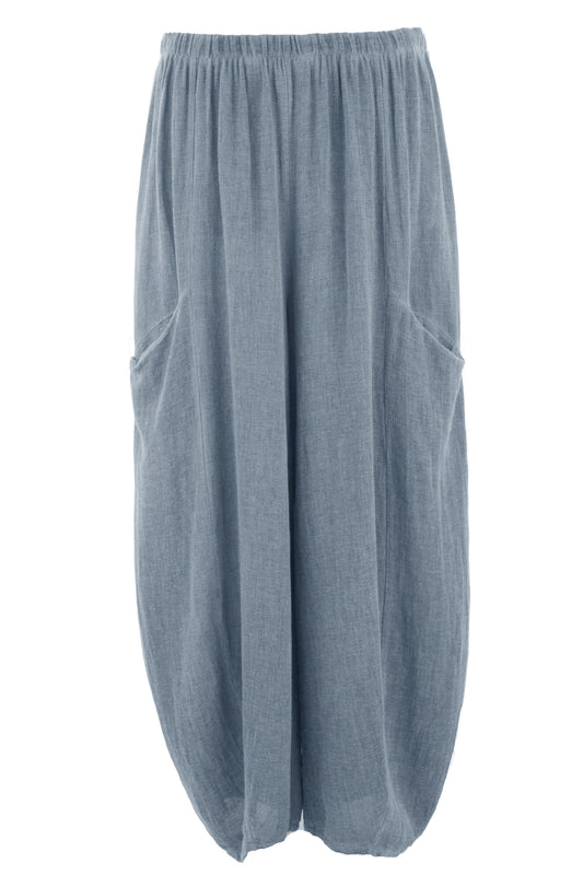 2 Slit Pocket Teabag Linen Trouser