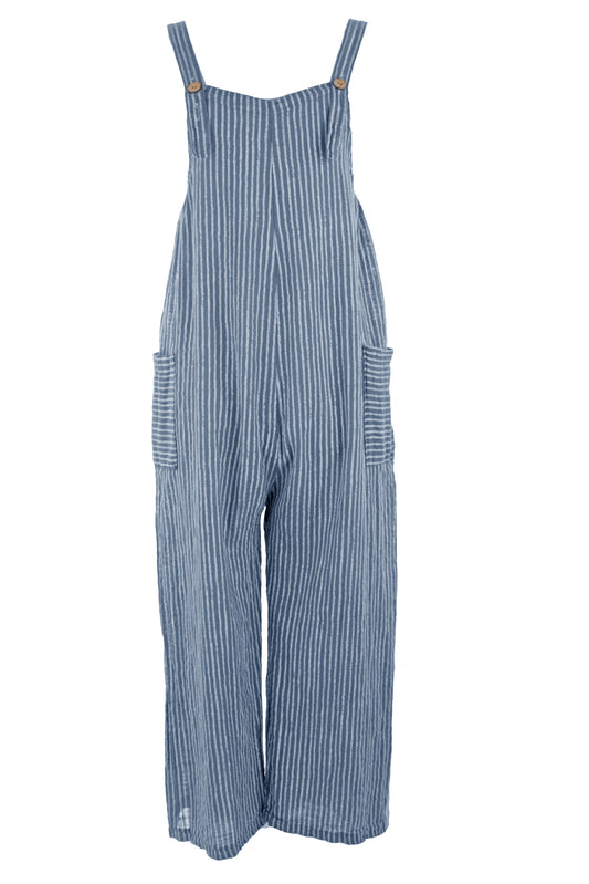 Stripes Cotton Dungaree