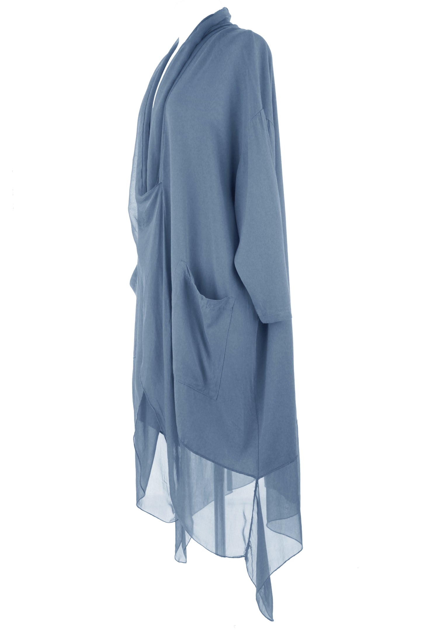 Crossover Silk Panel Tunic