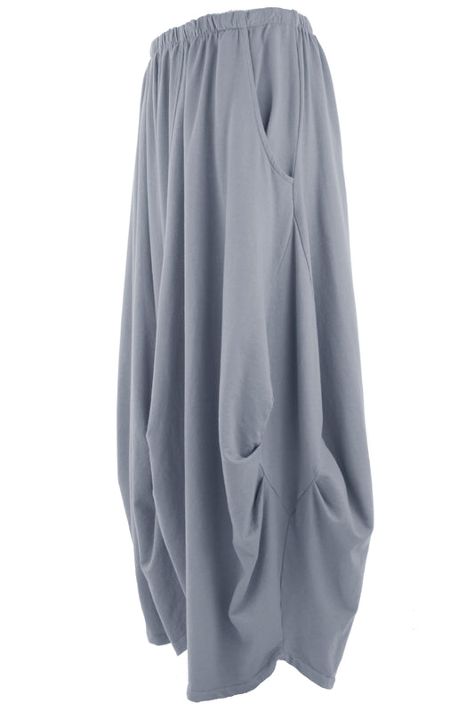 Gathered Jersey Trouser