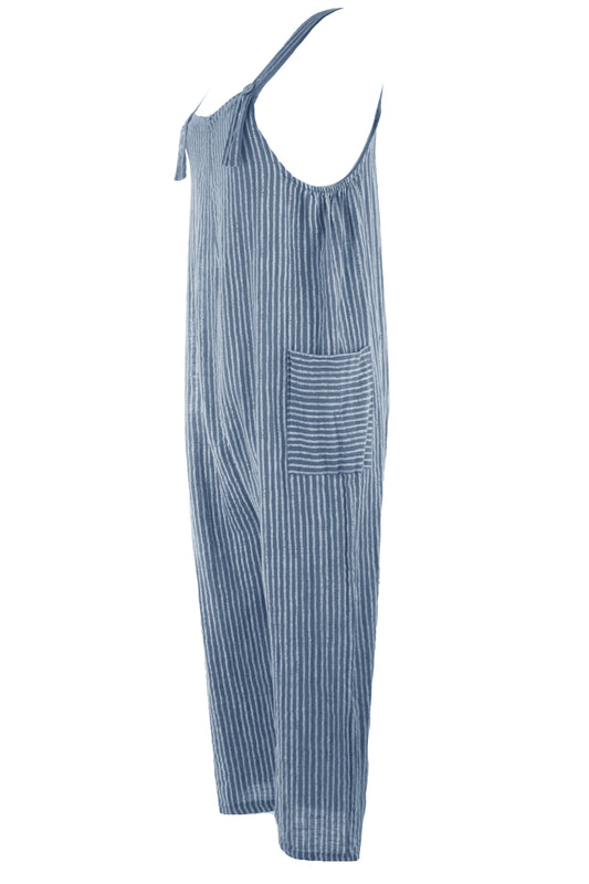 Stripes Cotton Dungaree
