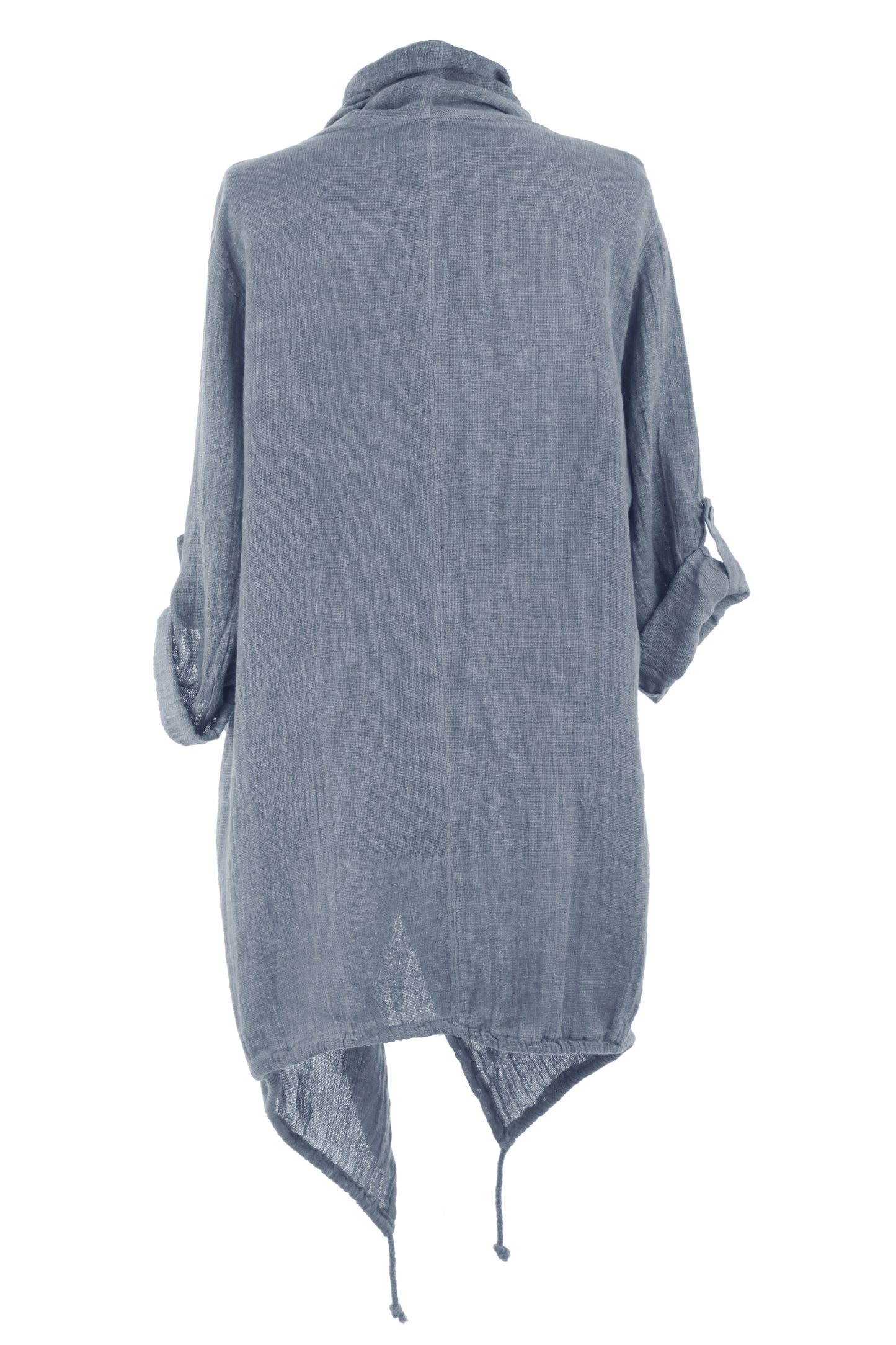 Drawstring Linen Jacket