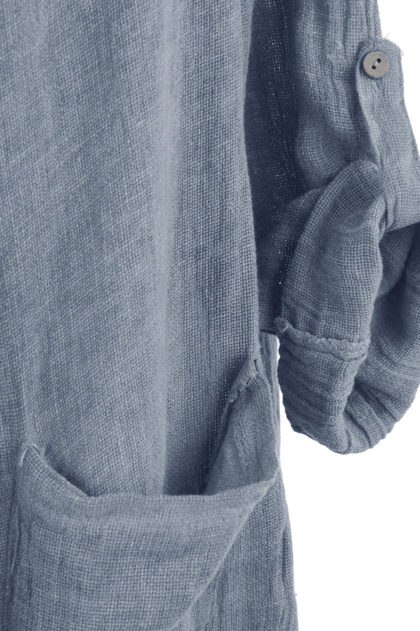 Drawstring Linen Jacket