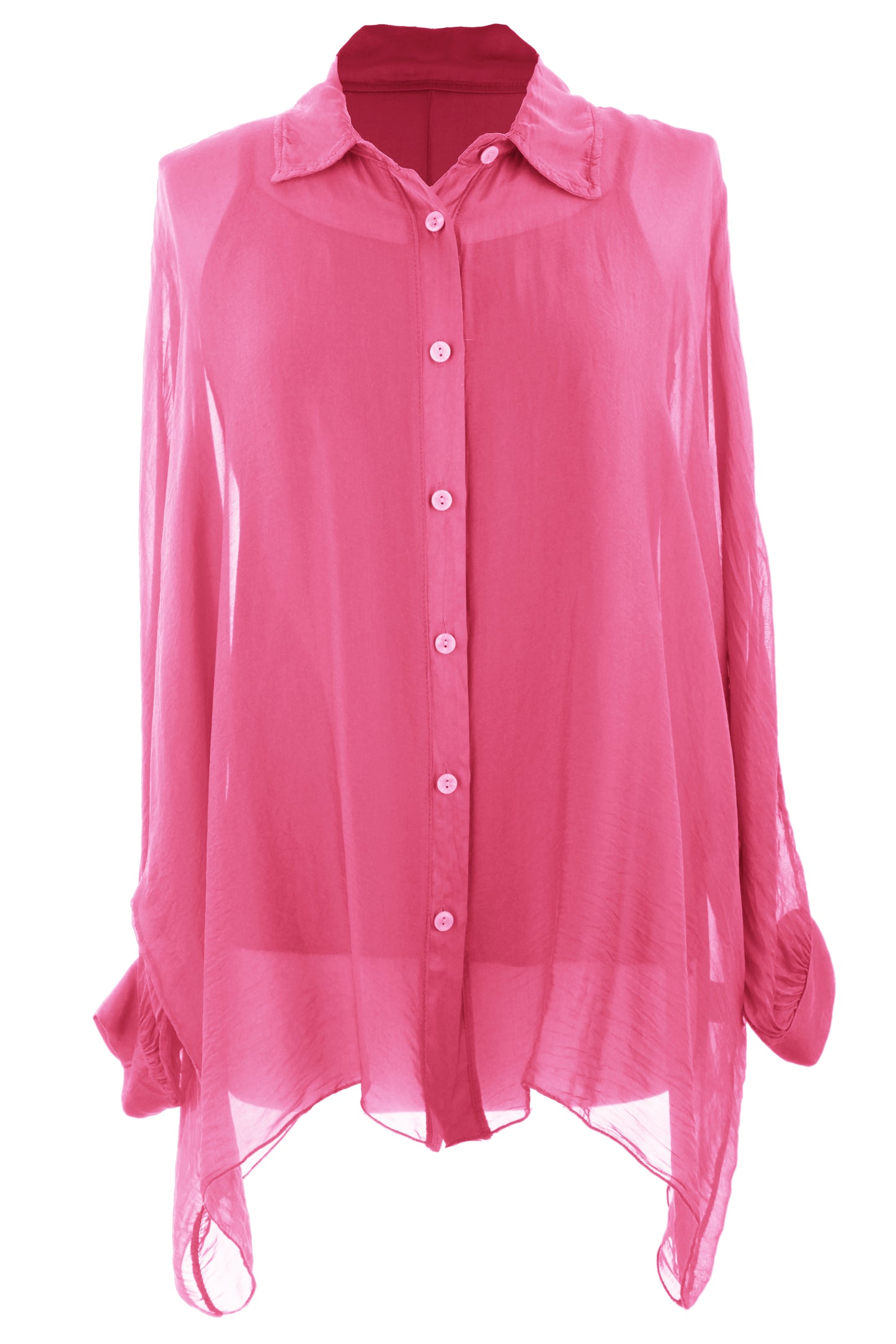 2 Piece Silk Shirt with Vest