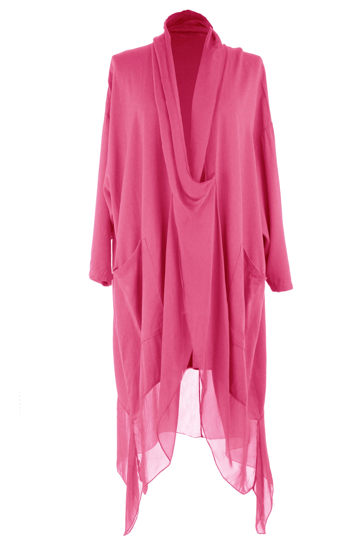 Crossover Silk Panel Tunic