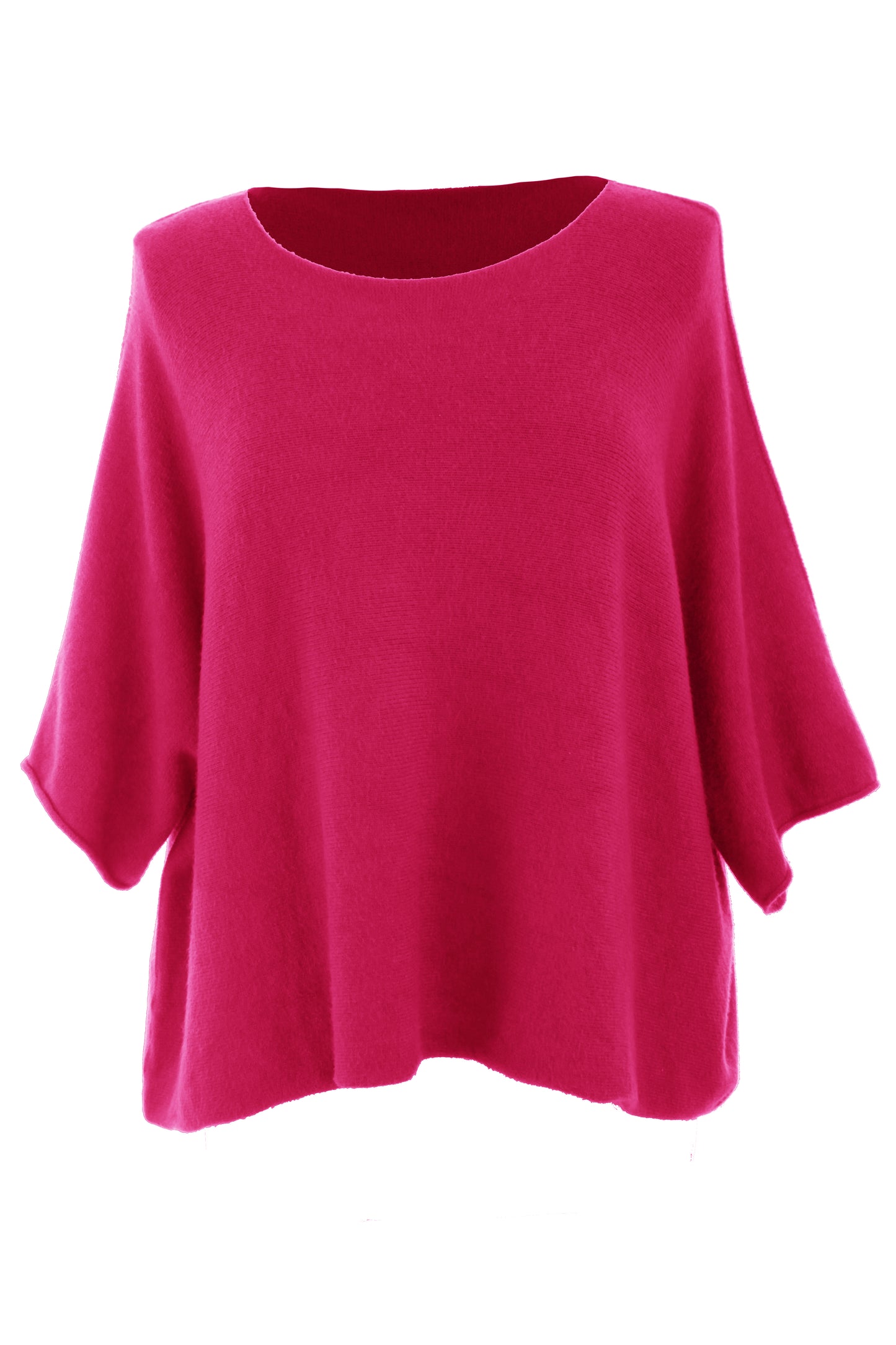 Batwing Short Sleeve Soft Knit Jumper