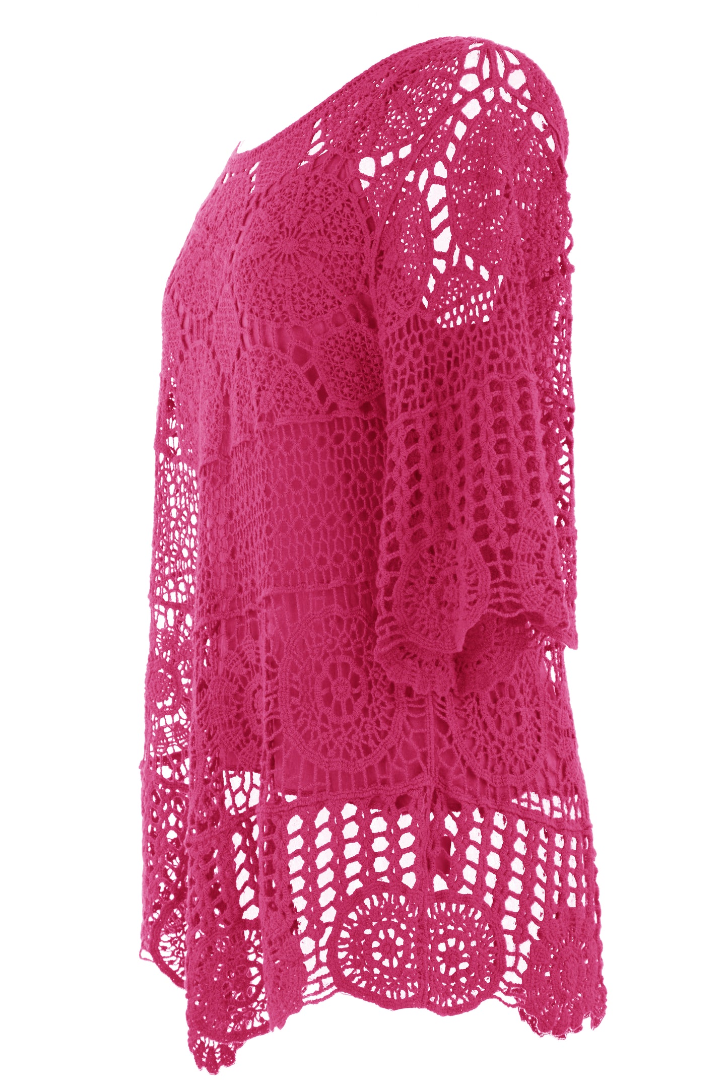 Scoop Hem Crochet Top