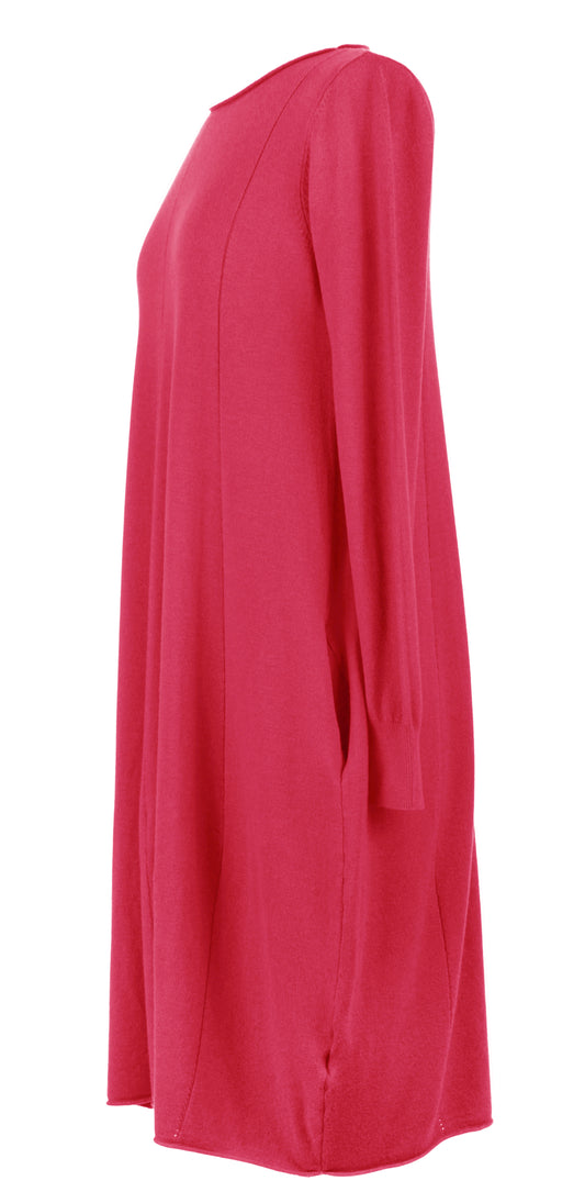 2 Pocket Panel Detail Knit Dress