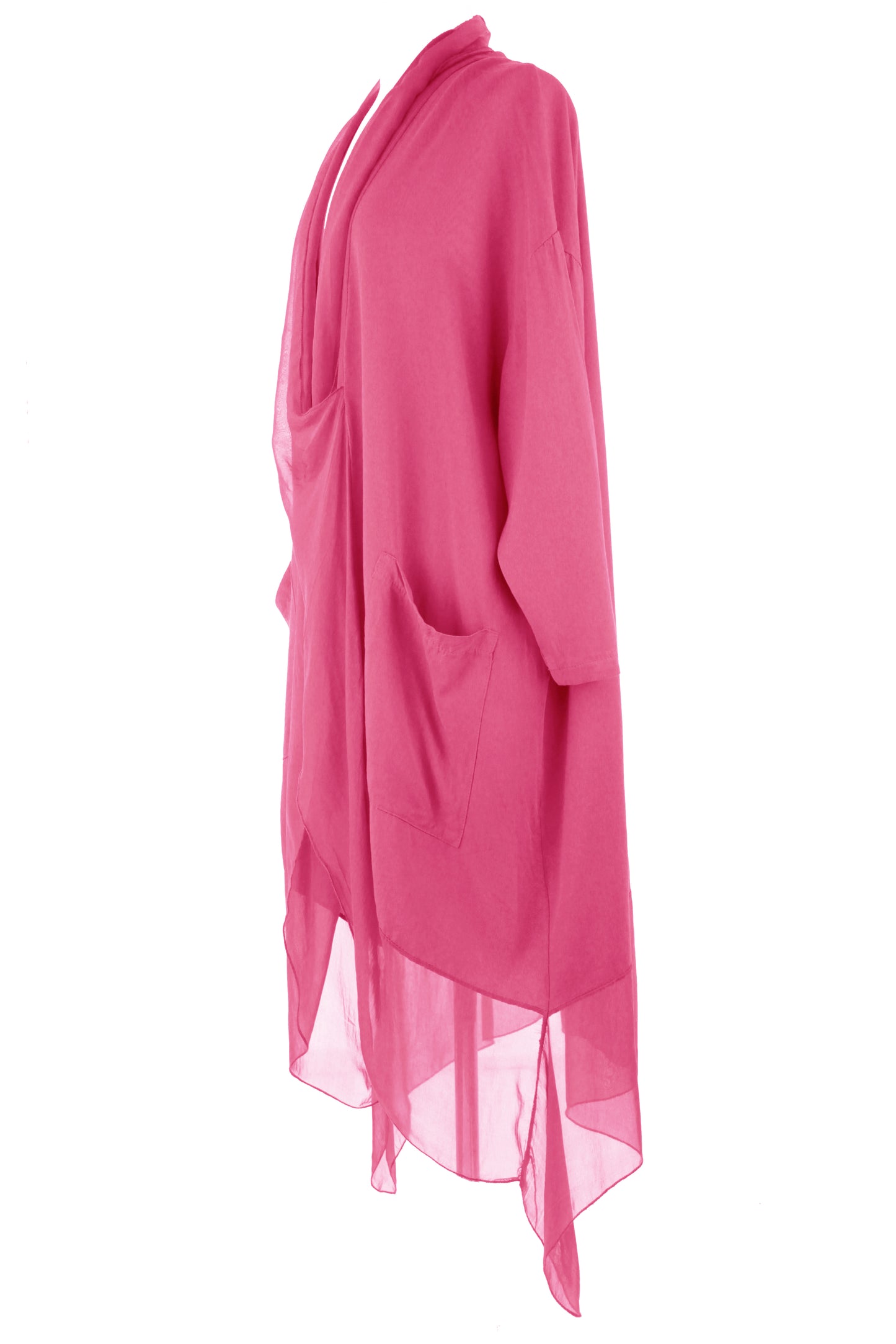 Crossover Silk Panel Tunic