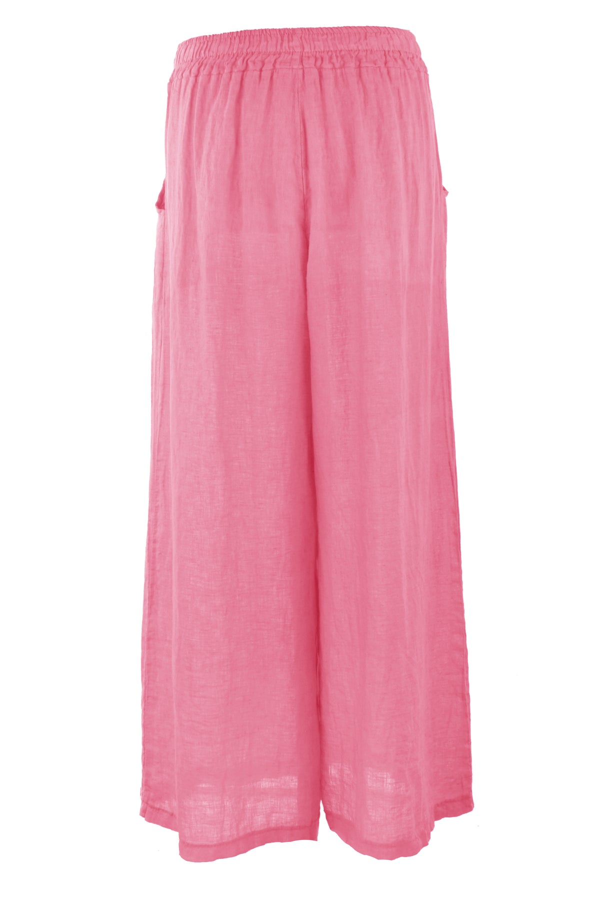 2 Pocket Wide Leg Linen Trouser