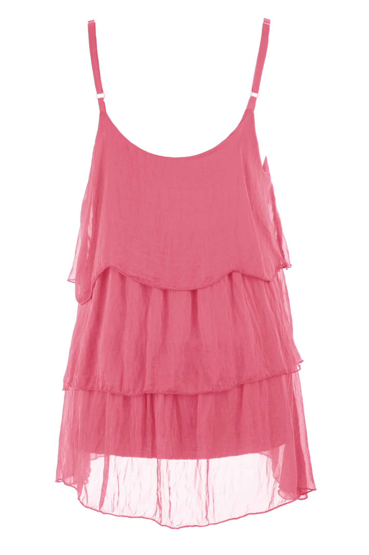 Ruffle Silk Vest