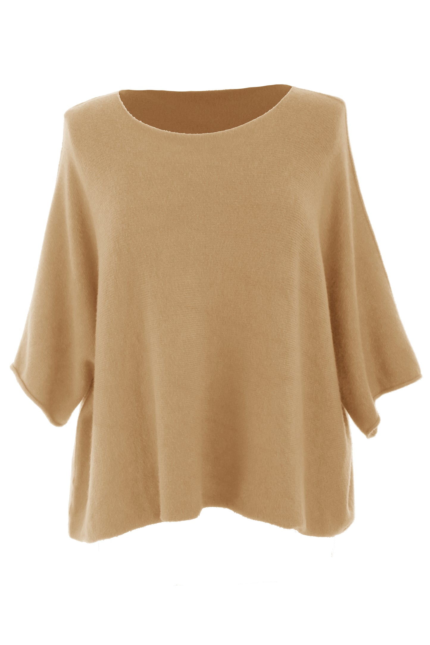 Batwing Short Sleeve Soft Knit Jumper
