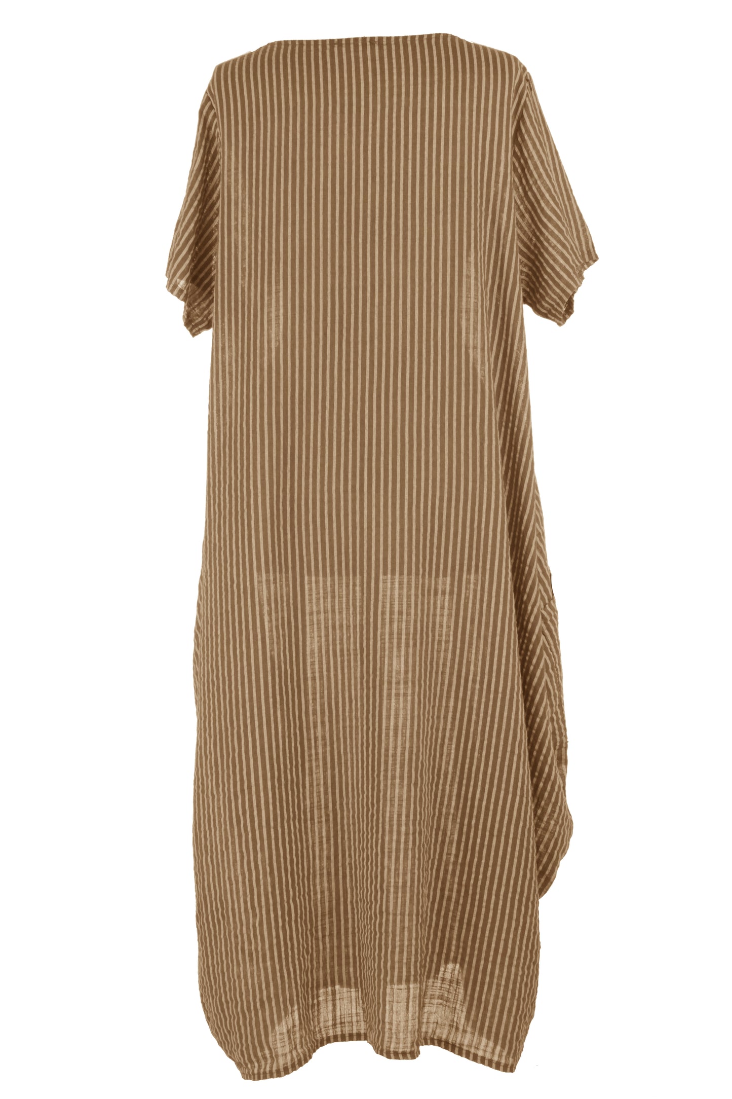 Stripe 2 Pocket Tulip Midi