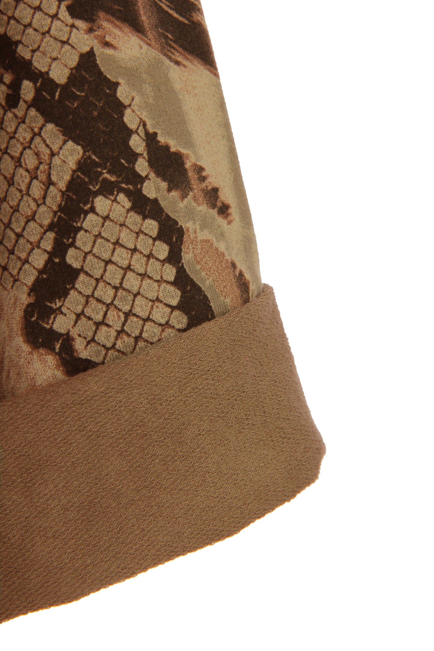 Abstract Leopard Print Cowl Neck Dress