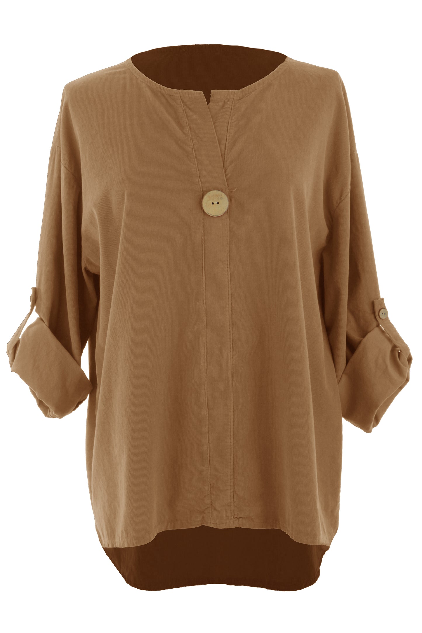 Button Detail Corduroy Top