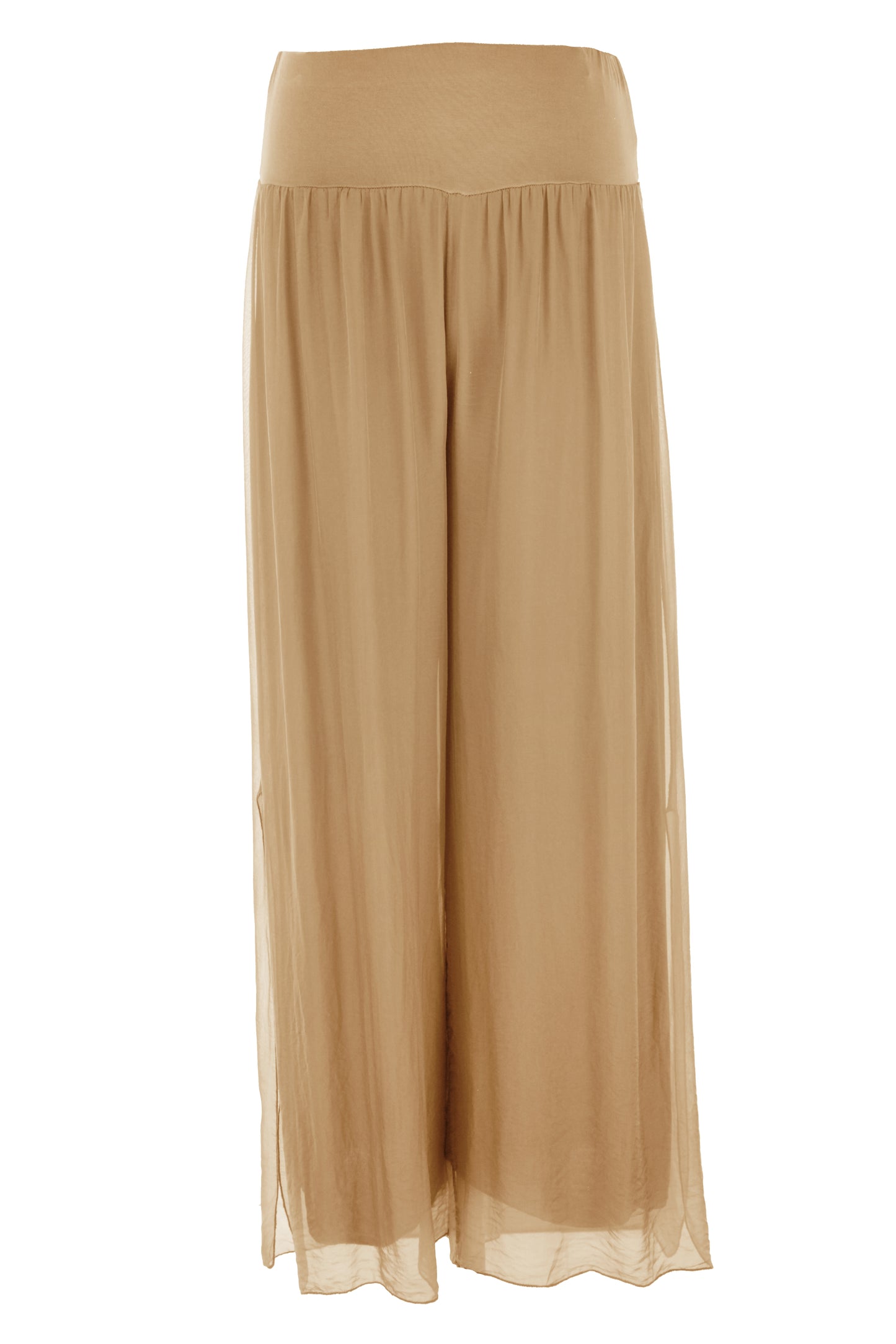Wide Leg Silk Trouser