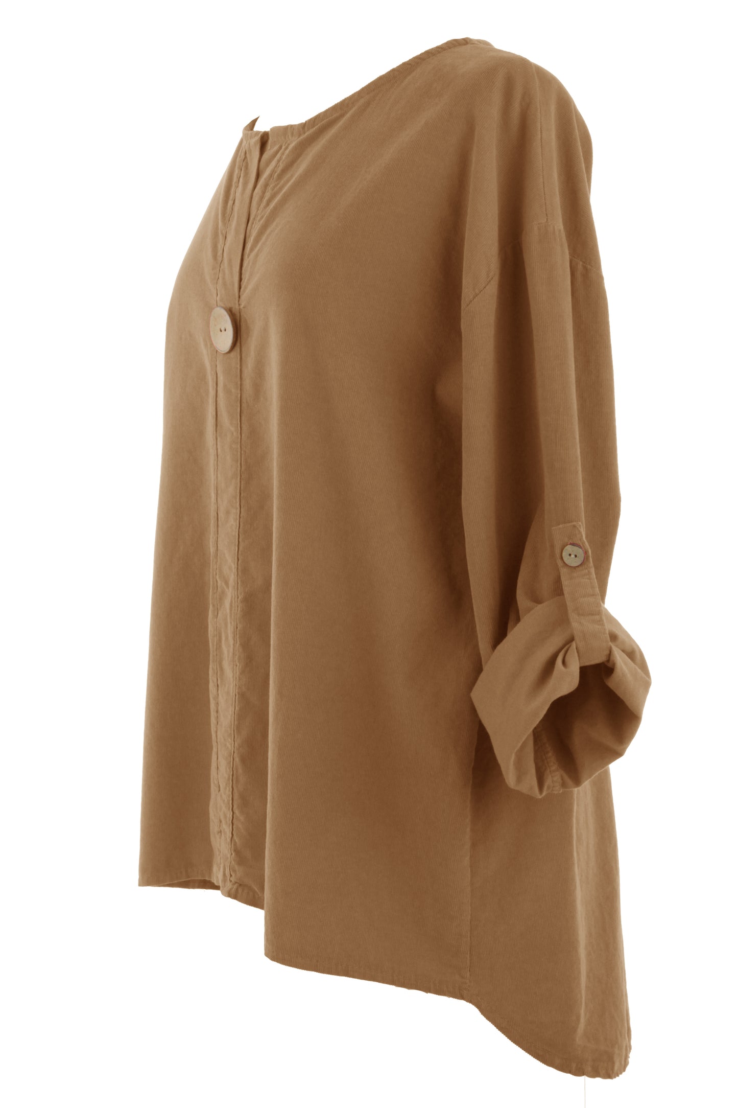 Button Detail Corduroy Top