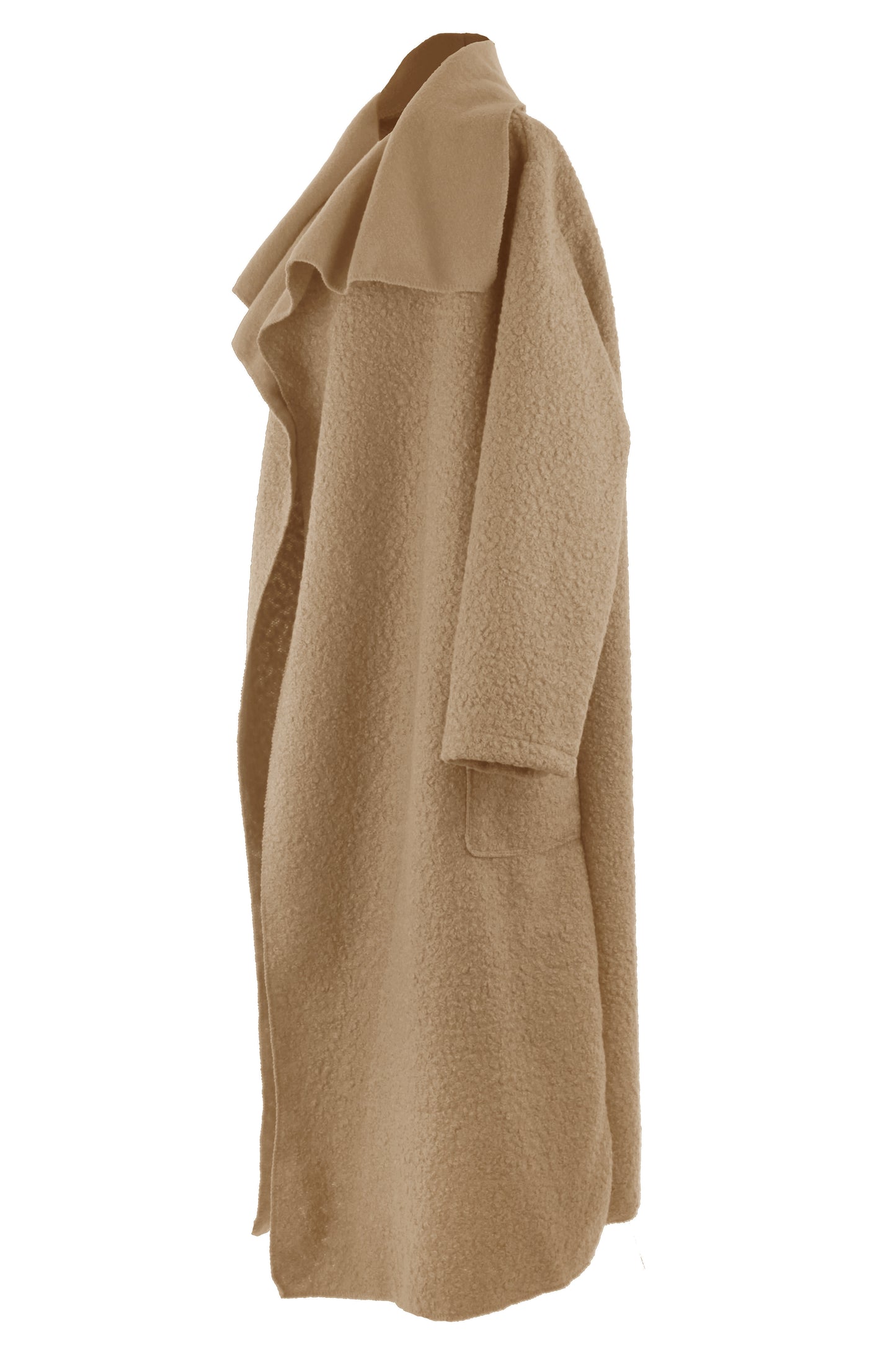 Plain Boucle Coat