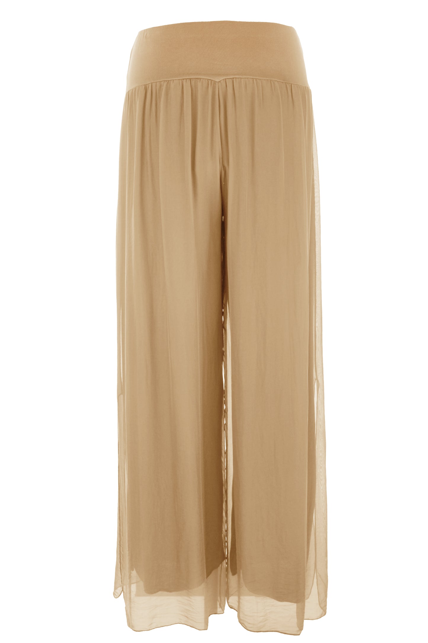 Wide Leg Silk Trouser
