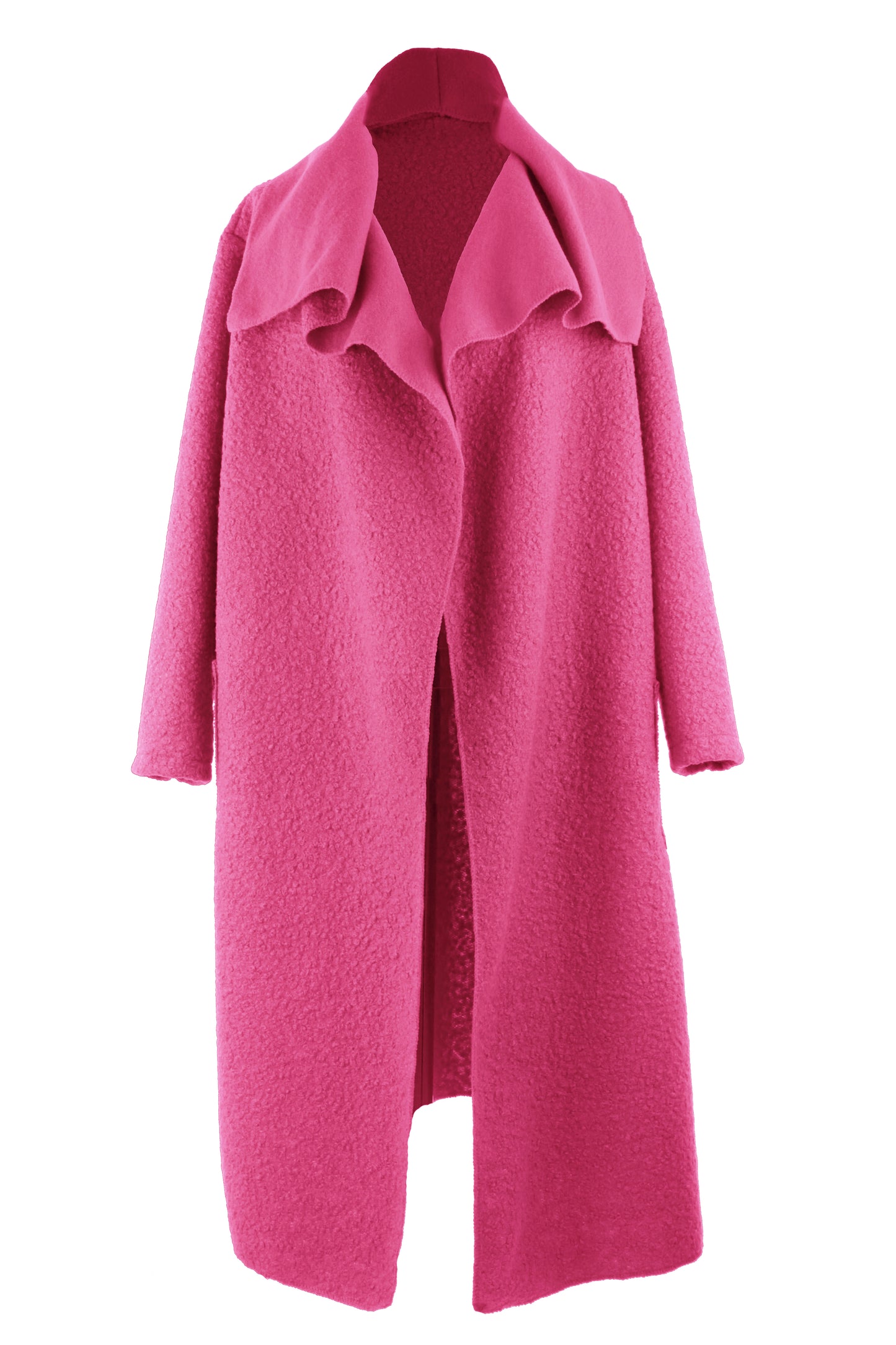 Plain Boucle Coat